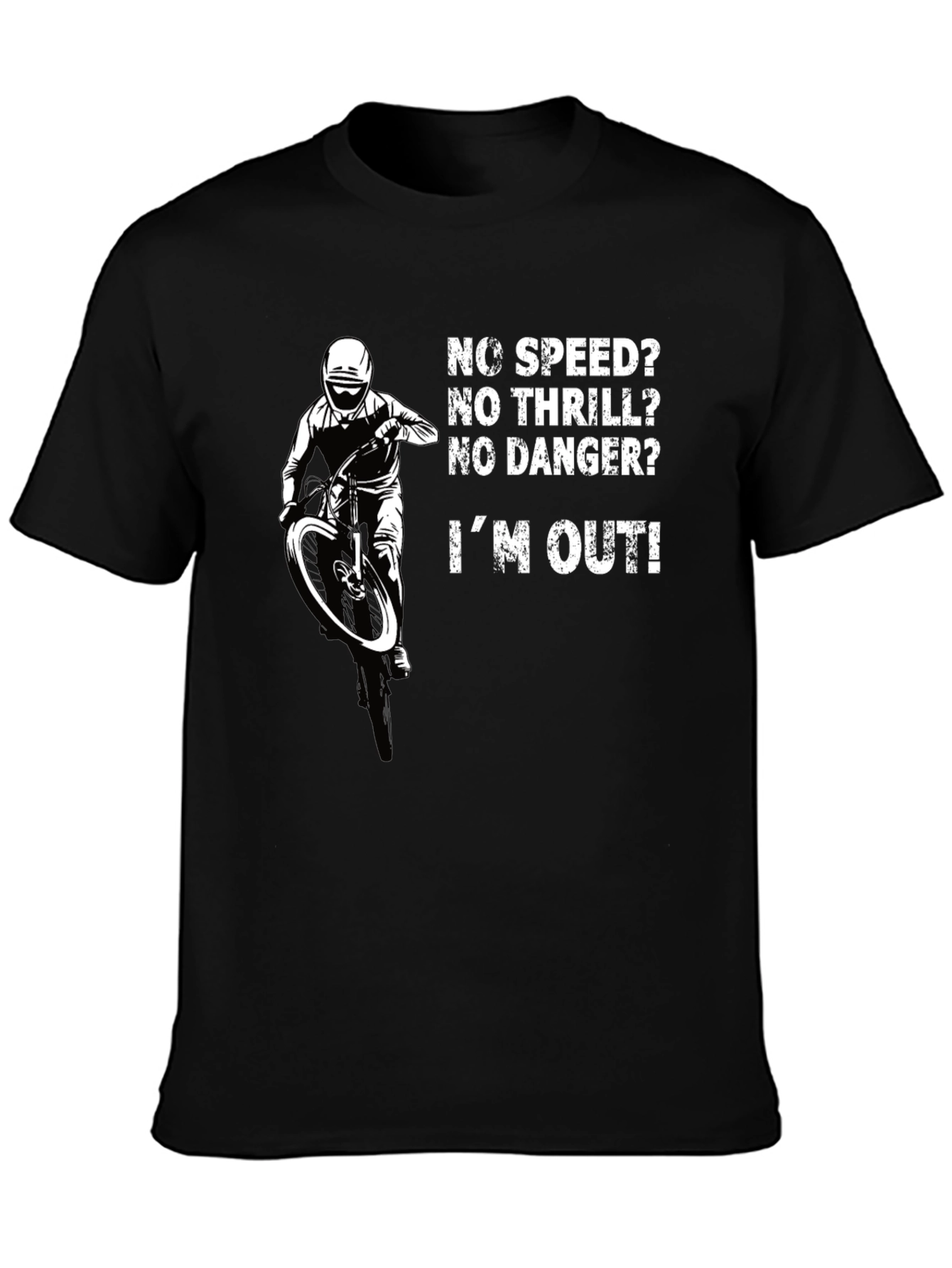 No Speed No Thrill Biker T-Shirt