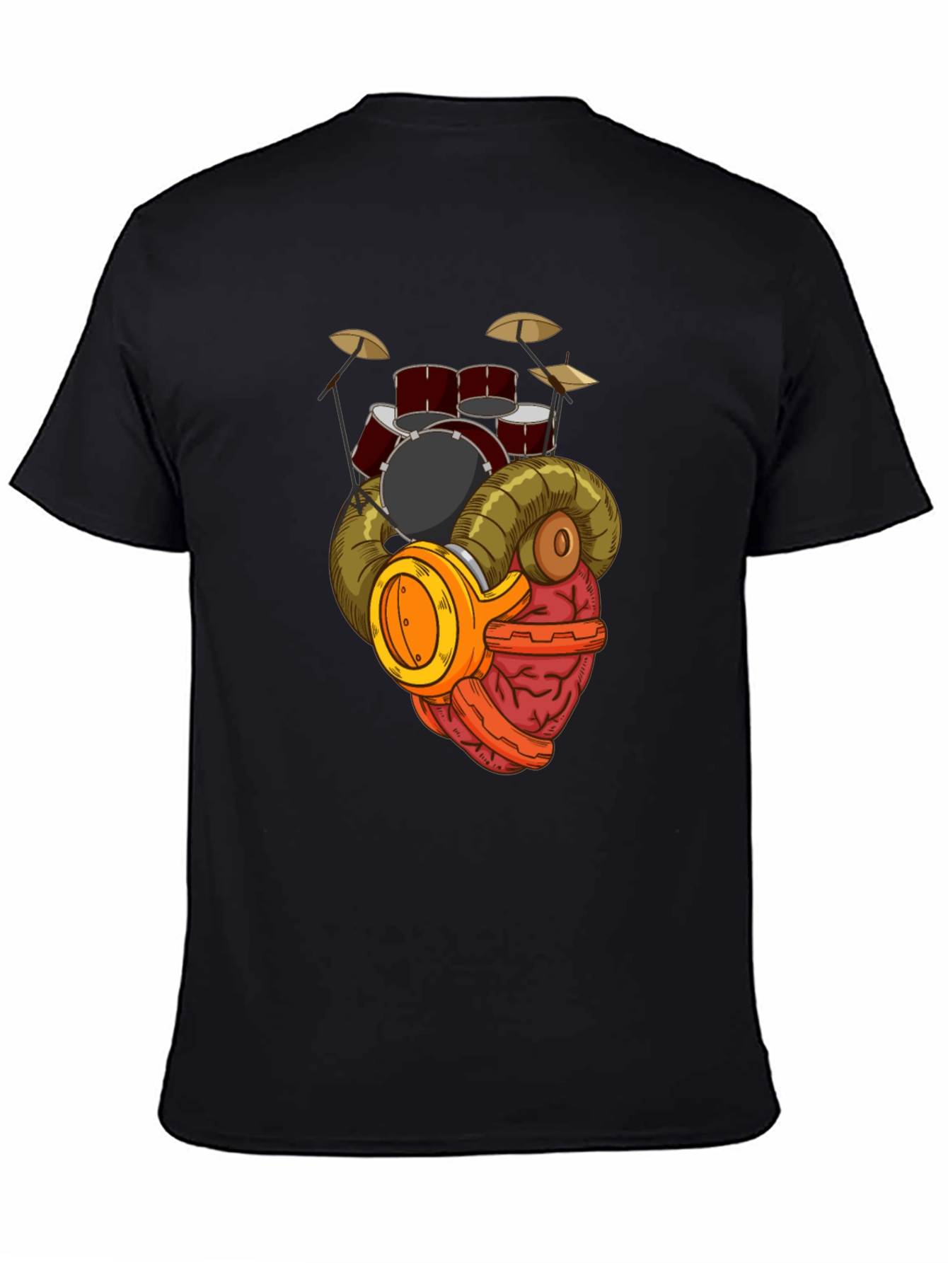 Drummer Brain T-Shirt - Music Lover Gift