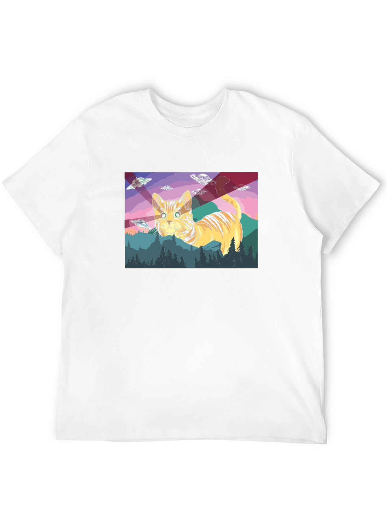 Cat UFO T-Shirt