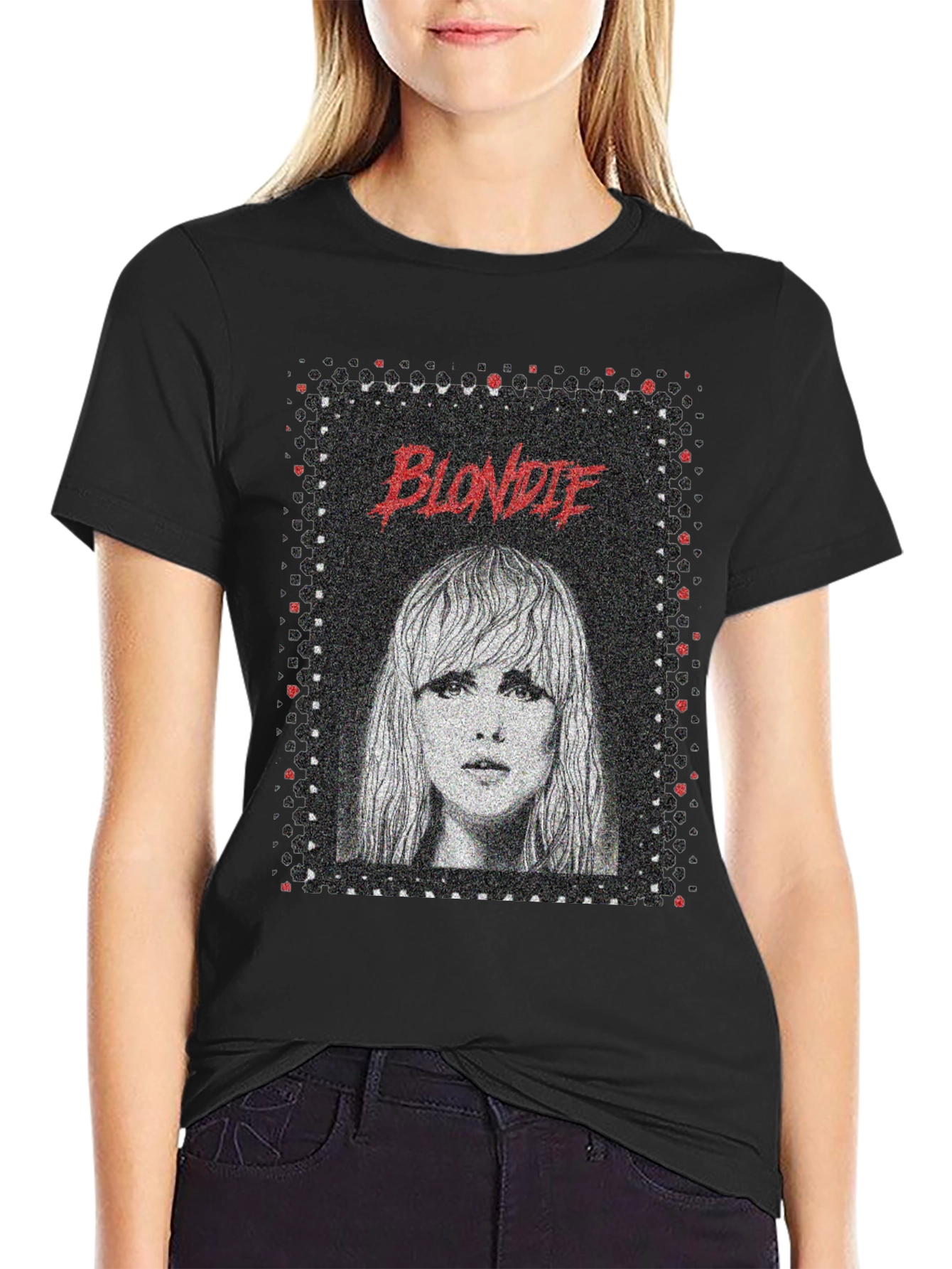 Blondie Graphic Print Black T-Shirt
