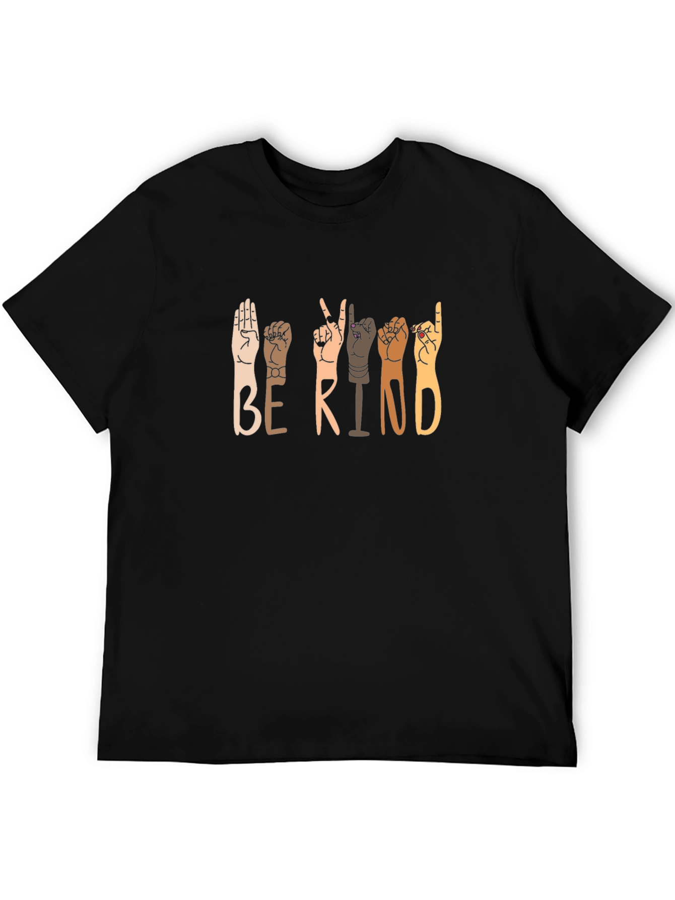 Be Kind Sign Language Graphic T-Shirt