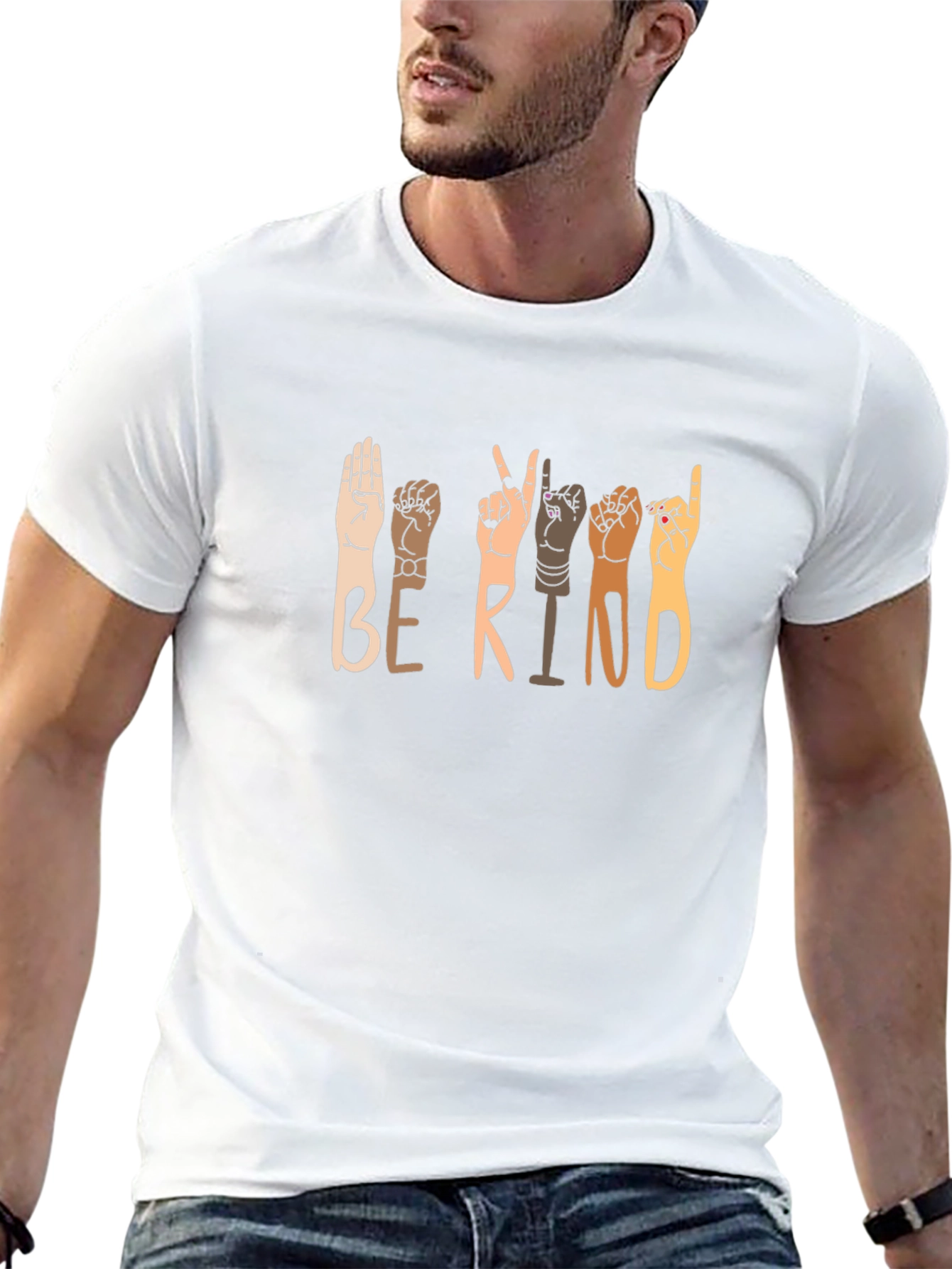 Be Kind Sign Language Graphic T-Shirt