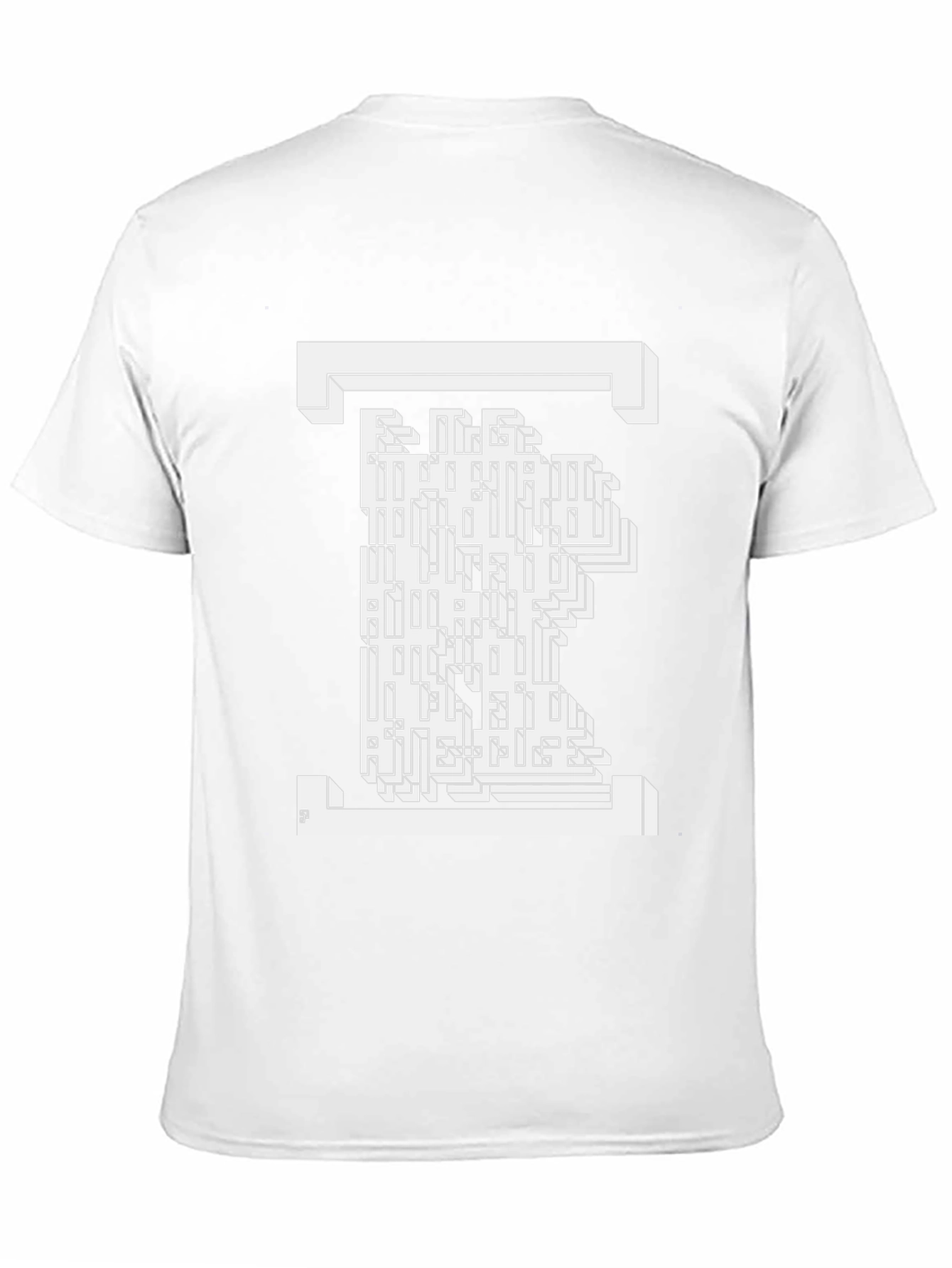 Abstract Maze Graphic T-Shirt