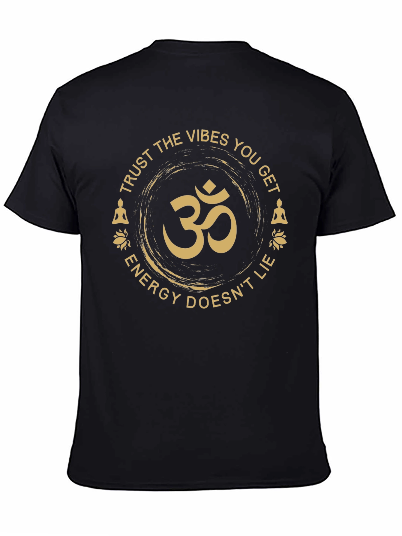 Vibes Om Symbol T-Shirt - Trust the Energy