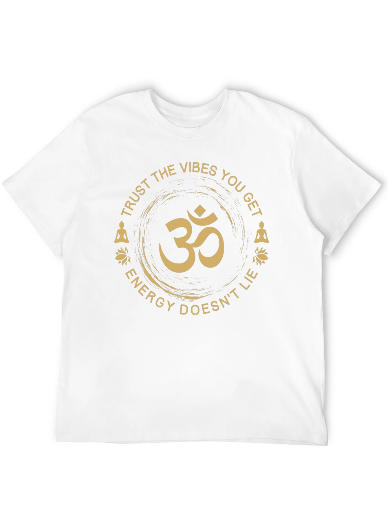 Vibes Om Symbol T-Shirt - Trust the Energy