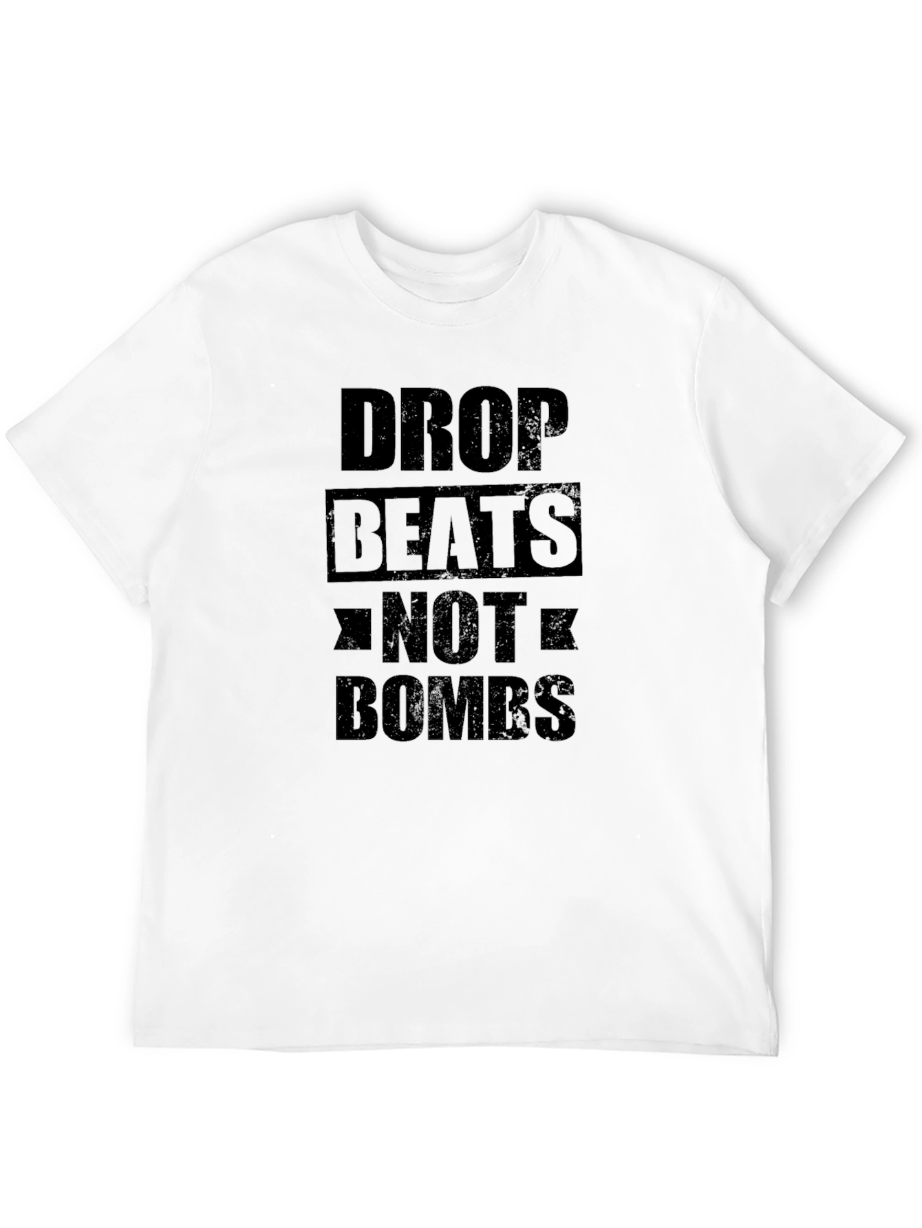 Drop Beats Not Bombs Black T-Shirt