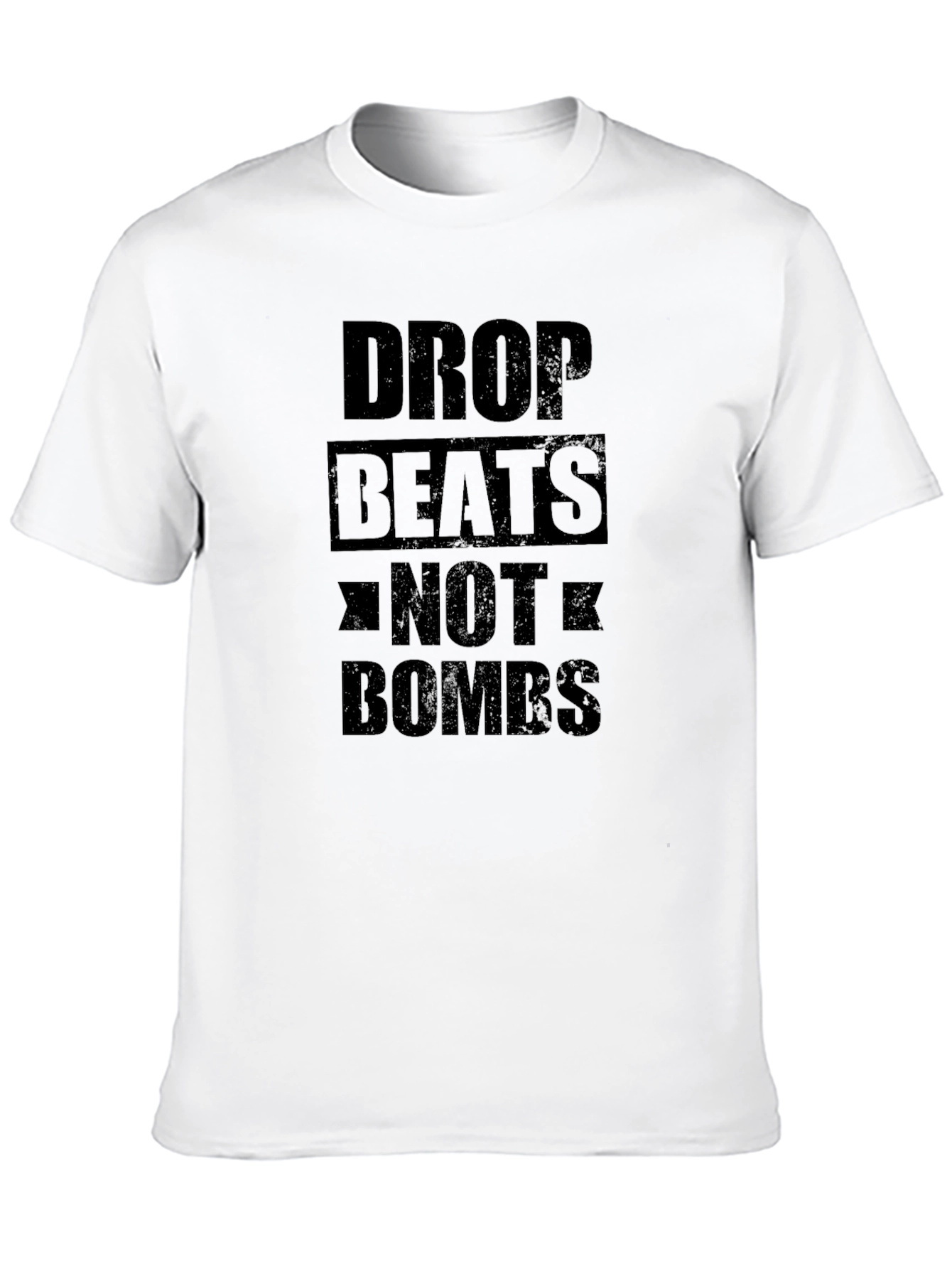 Drop Beats Not Bombs Black T-Shirt