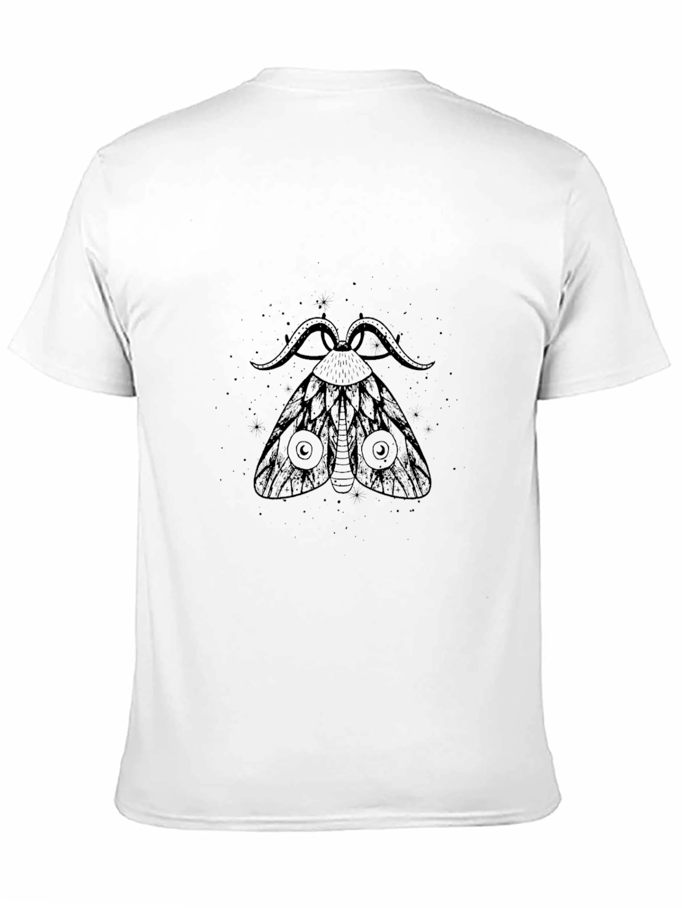Moth Graphic Black T-Shirt