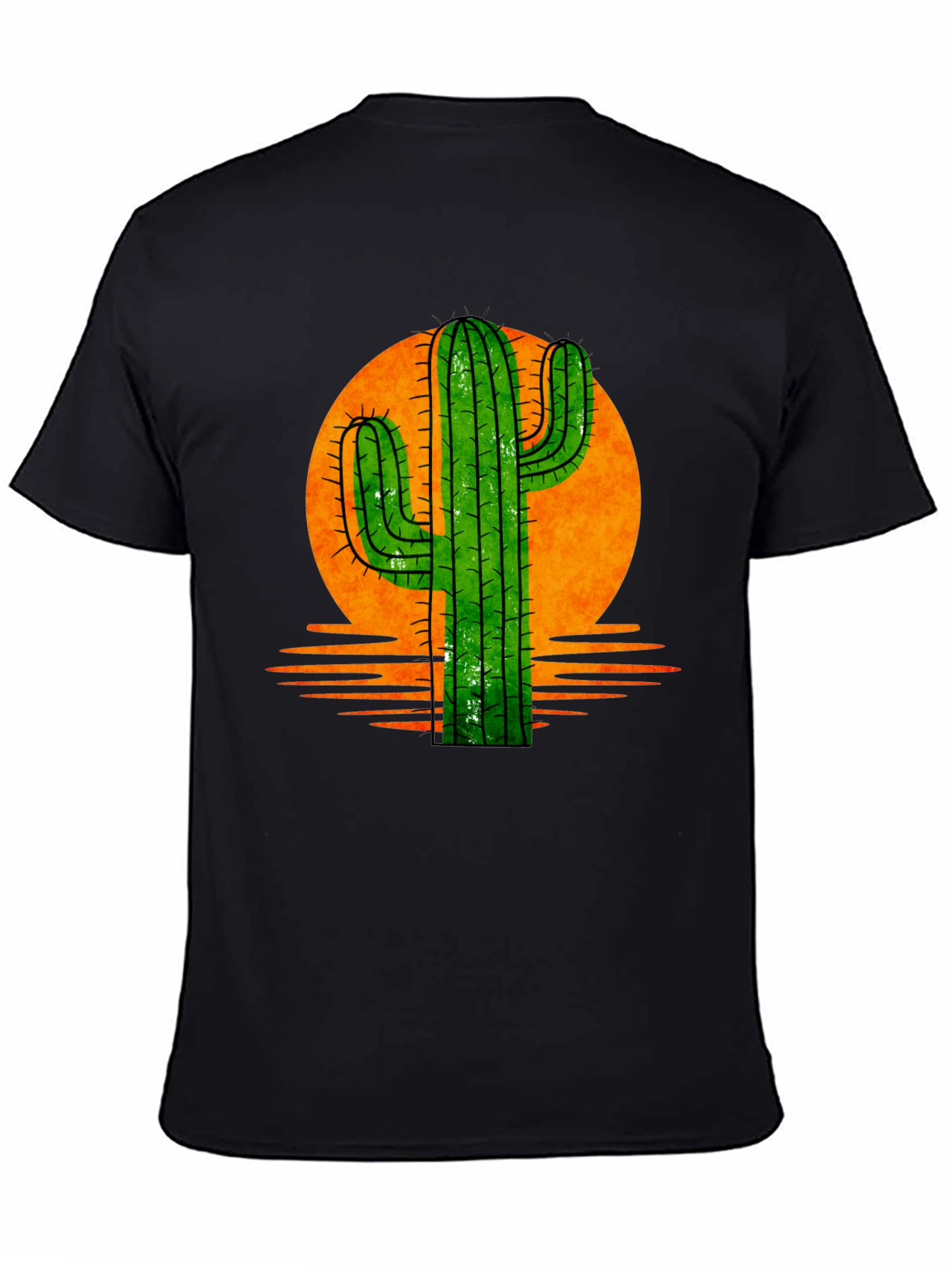 Cactus Sunset Graphic Tee - Desert Vibes