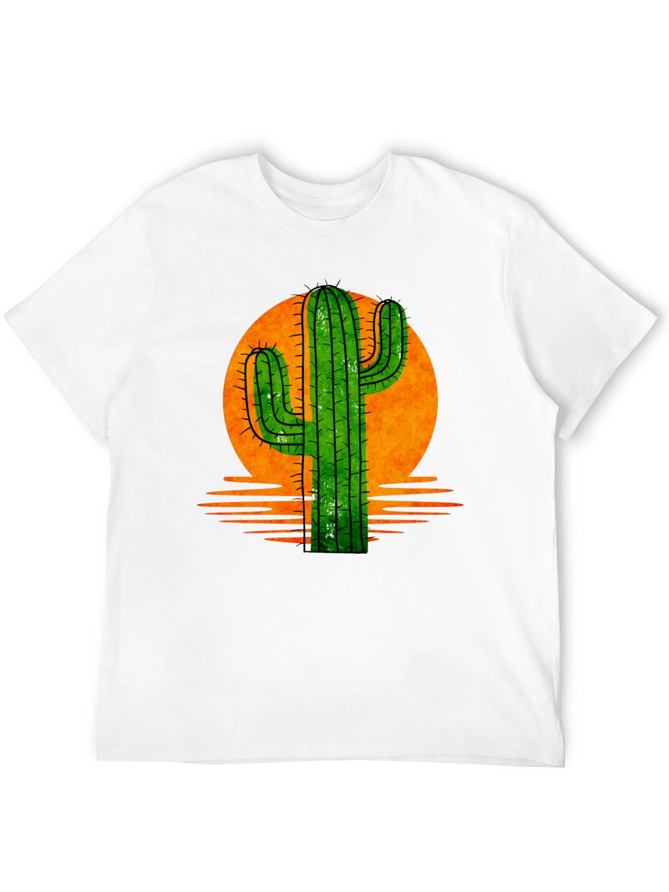 Cactus Sunset Graphic Tee - Desert Vibes