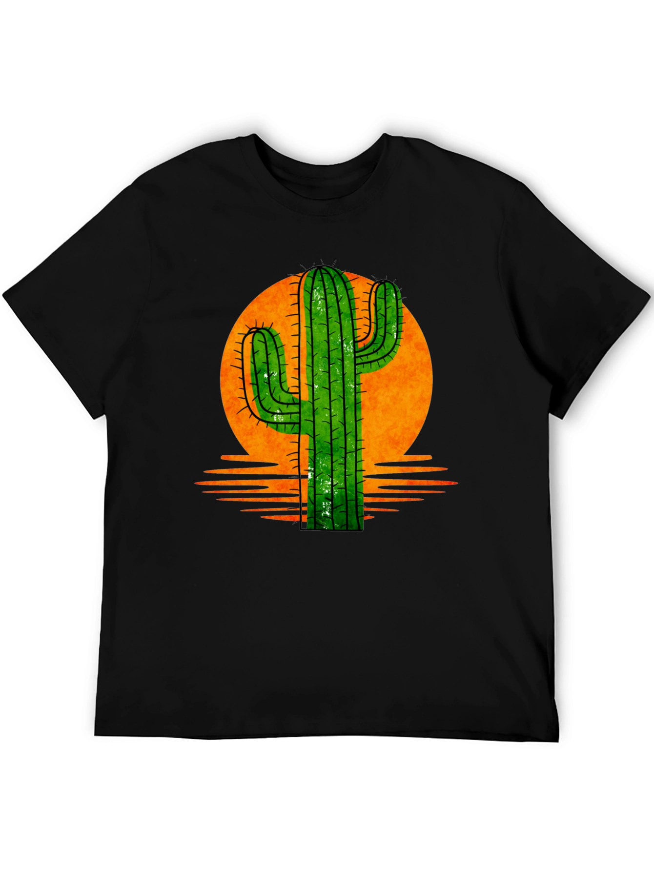 Cactus Sunset Graphic Tee - Desert Vibes