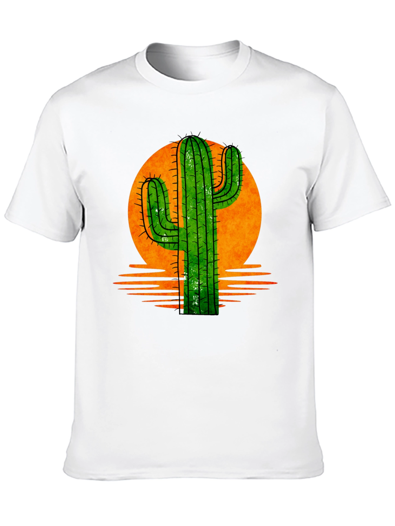 Cactus Sunset Graphic Tee - Desert Vibes