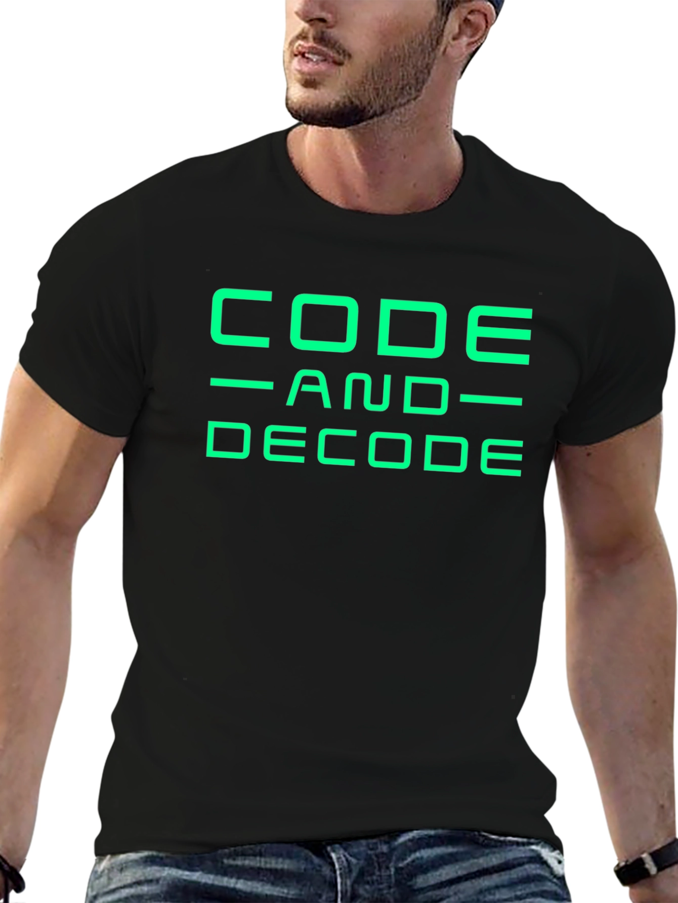Code and Decode Graphic Tee - Black