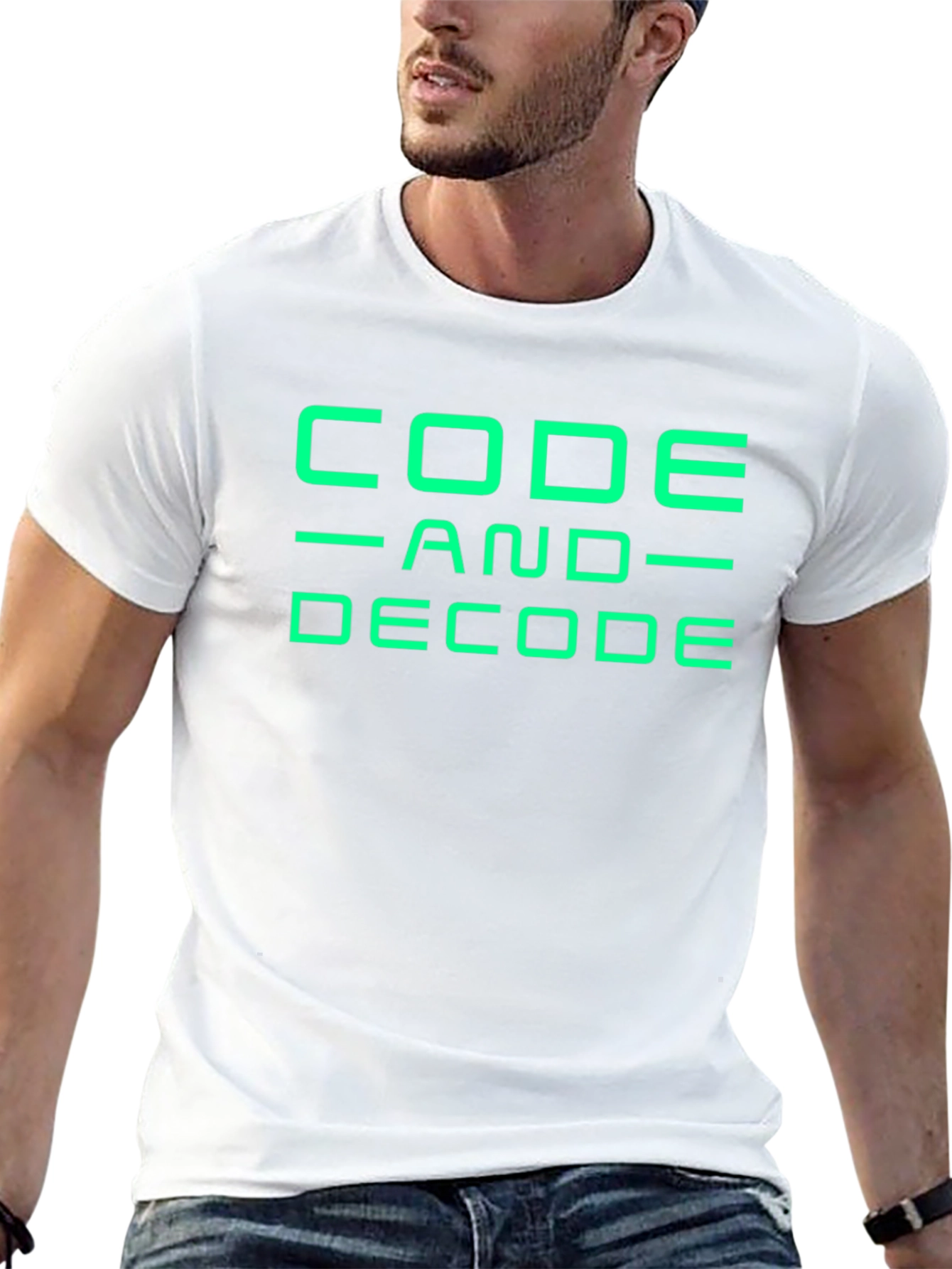 Code and Decode Graphic Tee - Black
