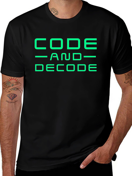 Code and Decode Graphic Tee - Black