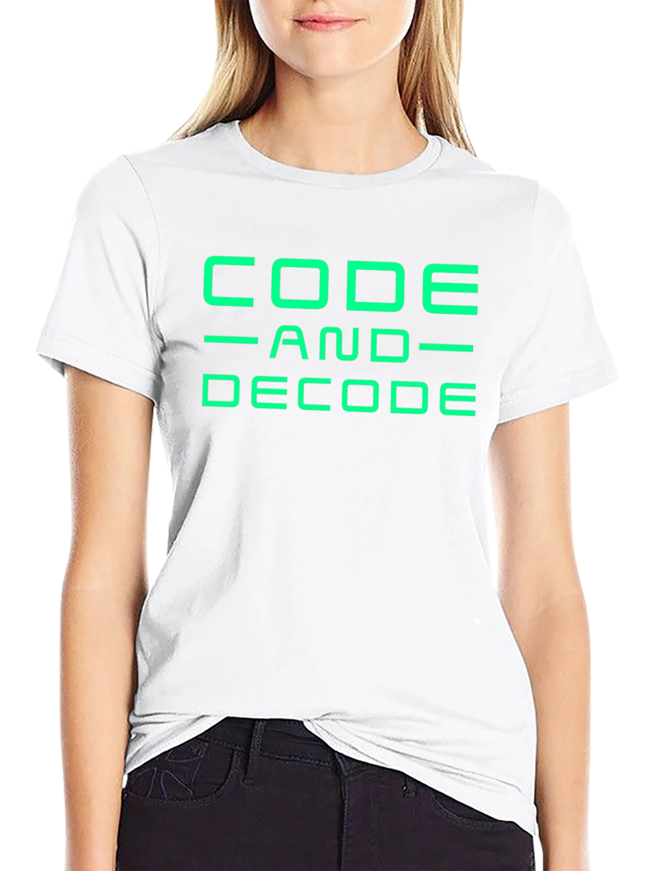 Code and Decode Graphic Tee - Black