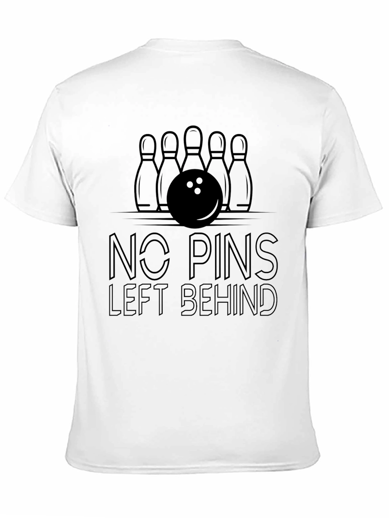 No Pins Left Behind Bowling T-Shirt