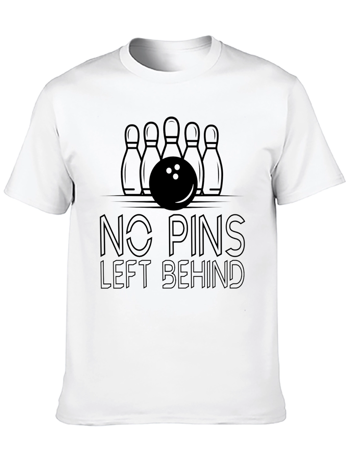 No Pins Left Behind Bowling T-Shirt
