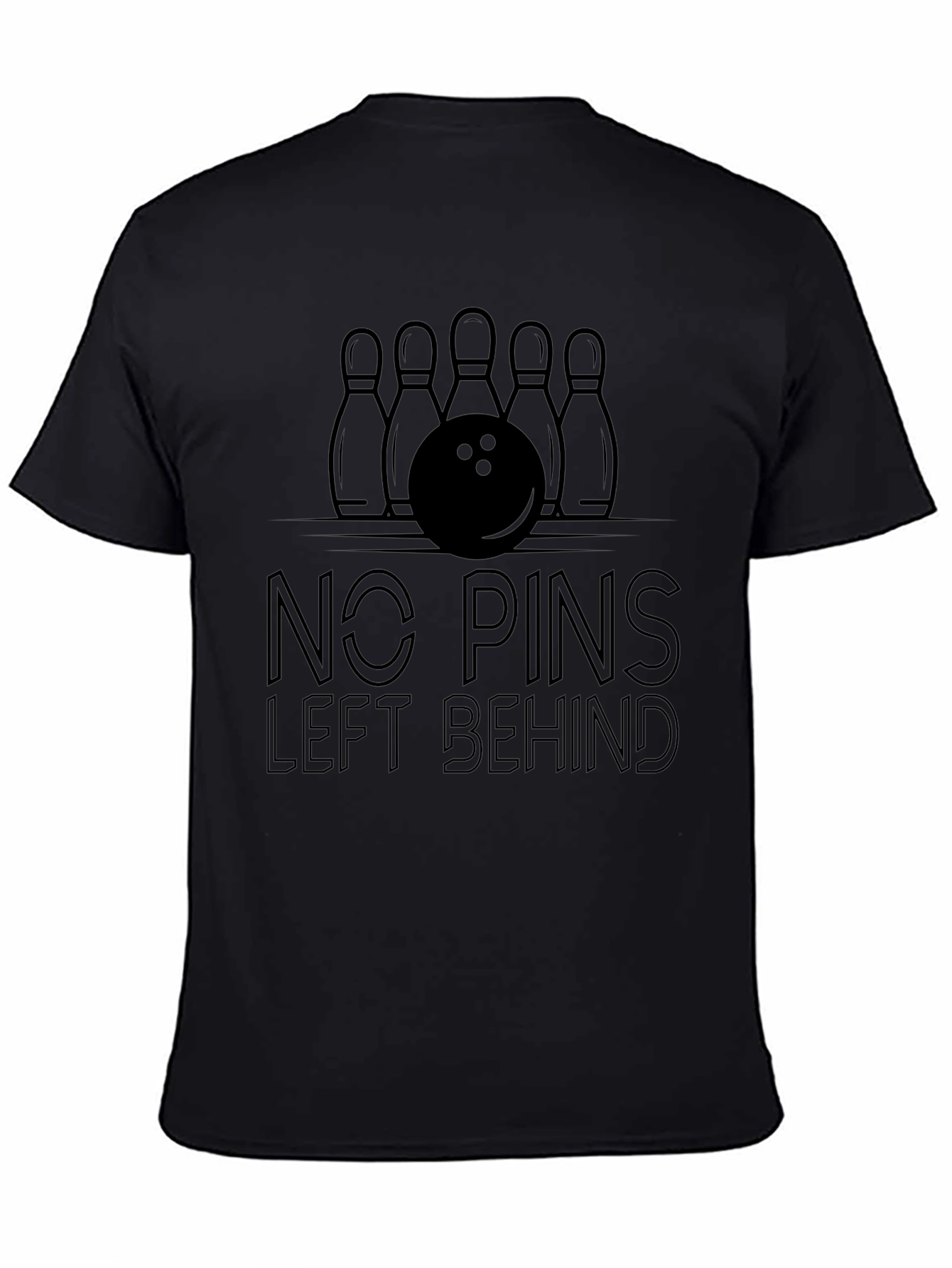 No Pins Left Behind Bowling T-Shirt