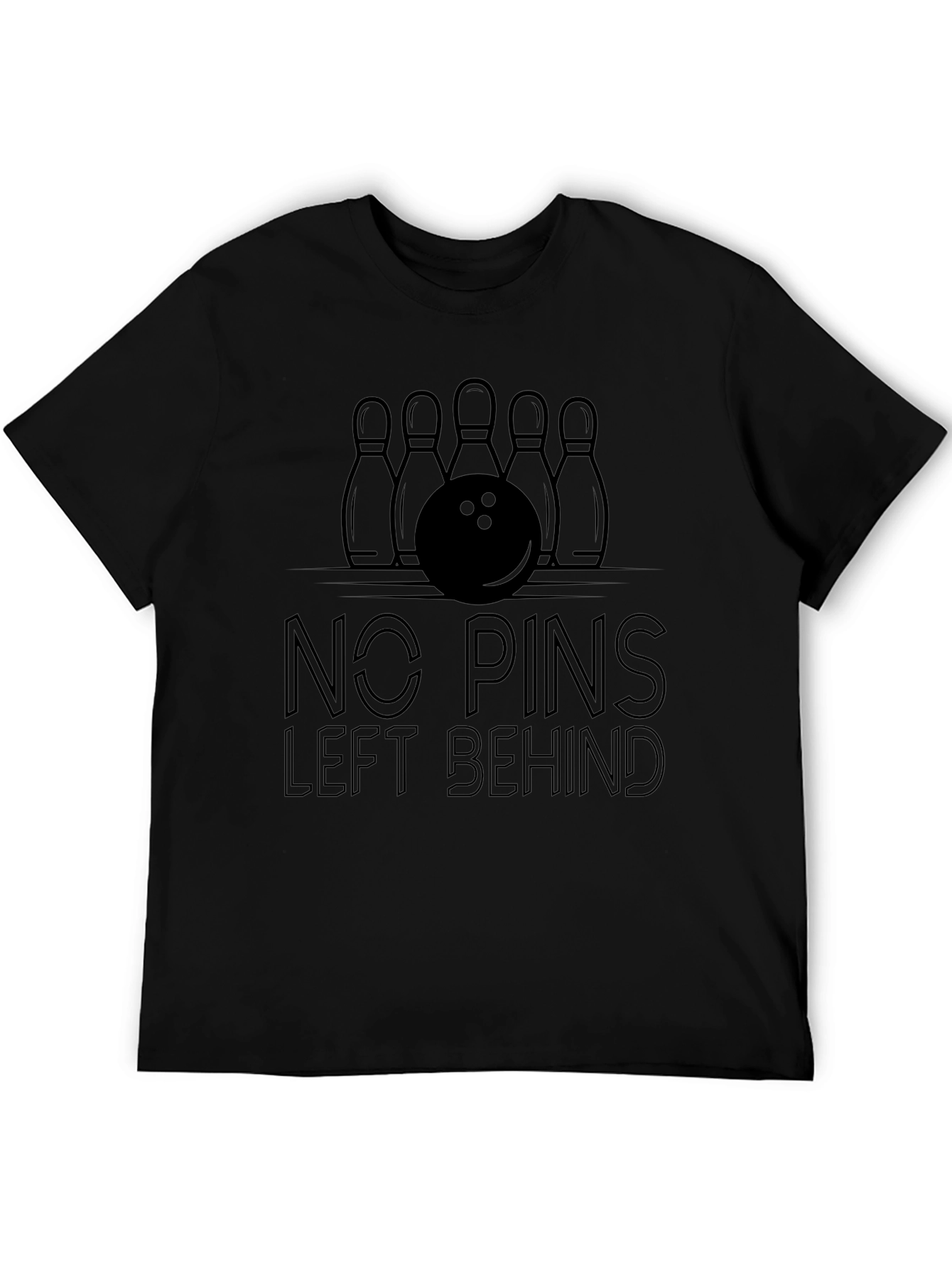 No Pins Left Behind Bowling T-Shirt