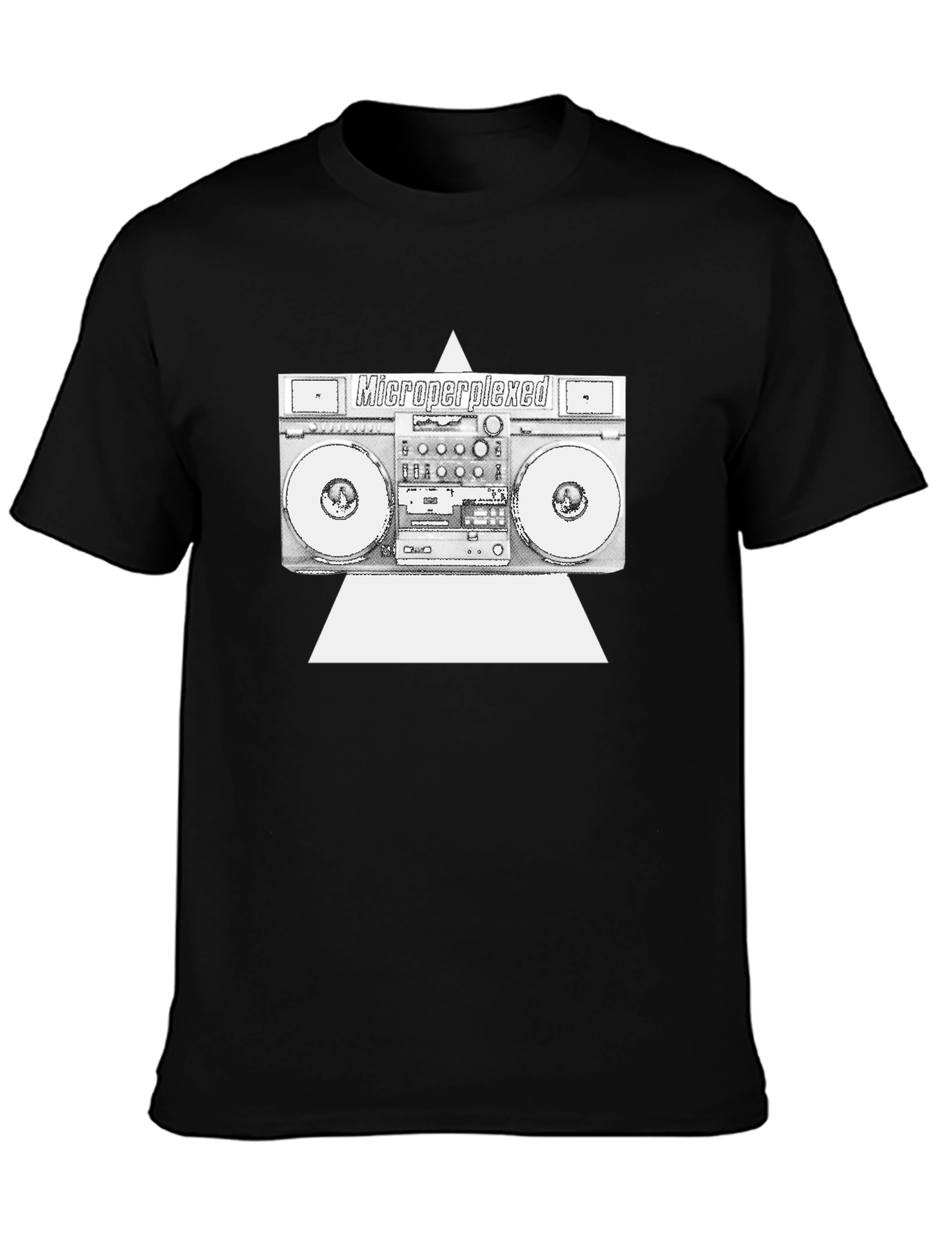 Microperplexed Boombox Graphic Tee - Black
