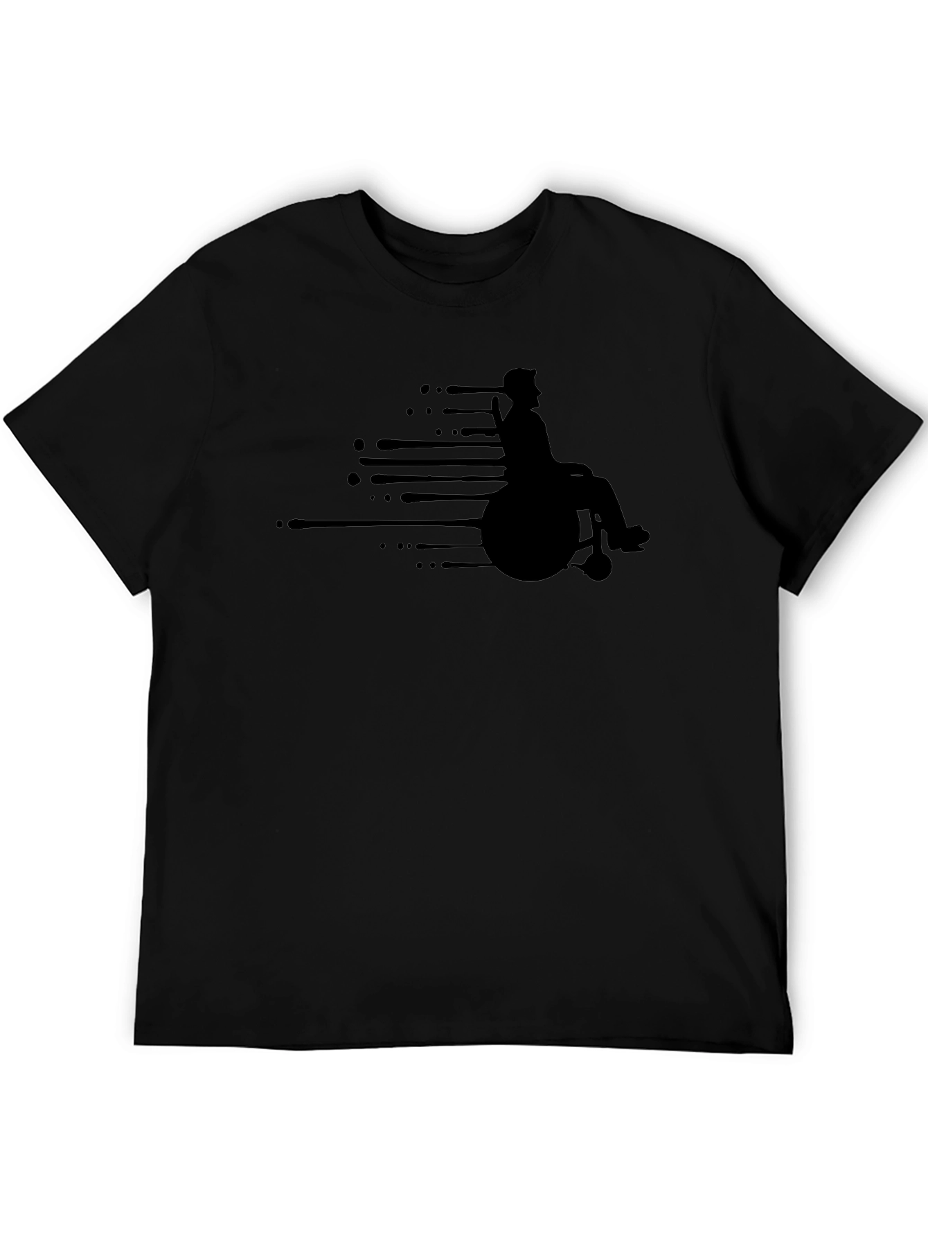Wheelchair Racer Graphic Tee - Black Unisex T-Shirt