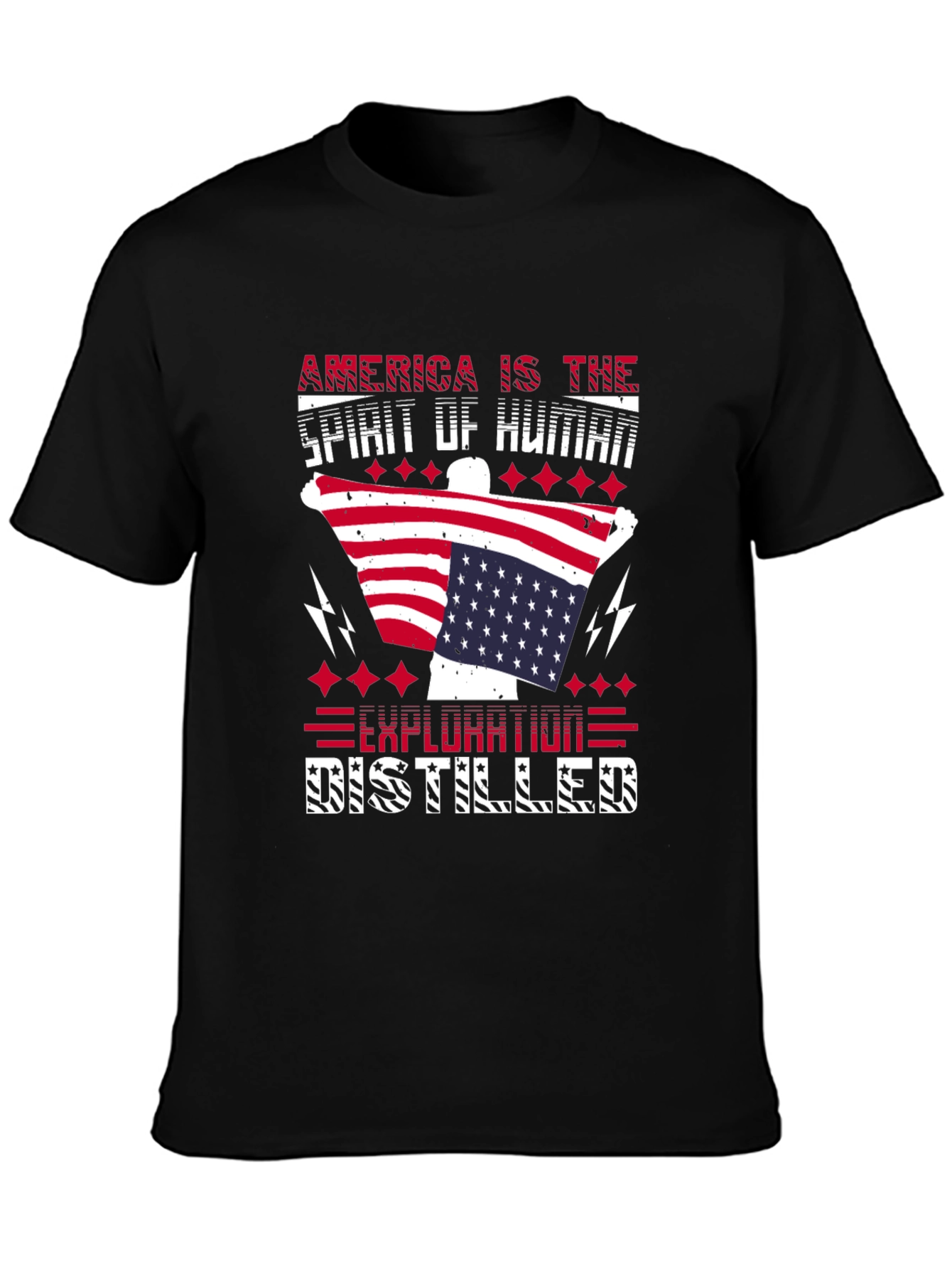 Patriotic America Exploration Distilled Graphic Tee