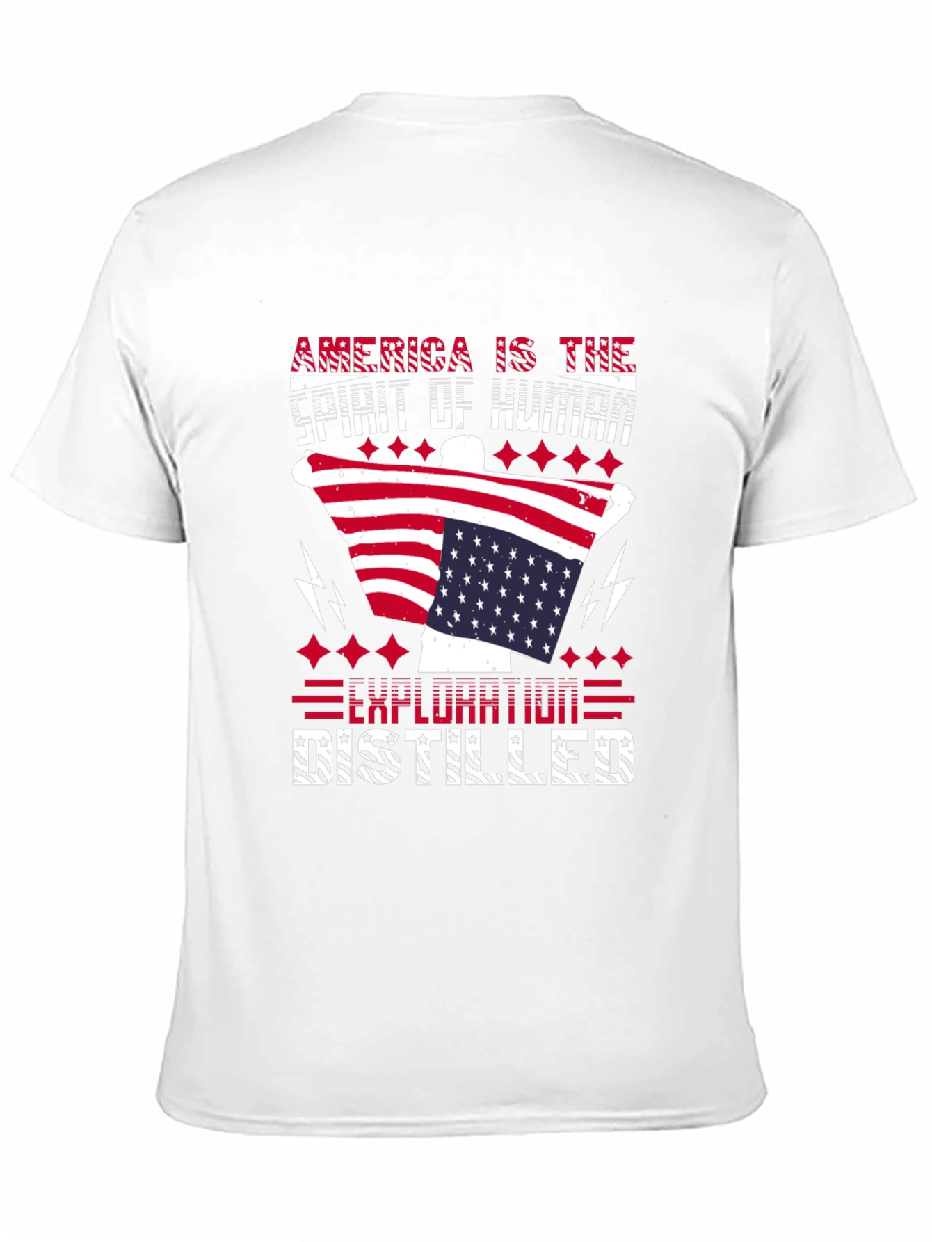 Patriotic America Exploration Distilled Graphic Tee