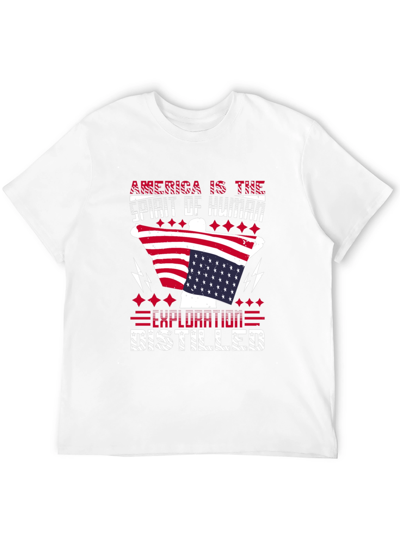 Patriotic America Exploration Distilled Graphic Tee
