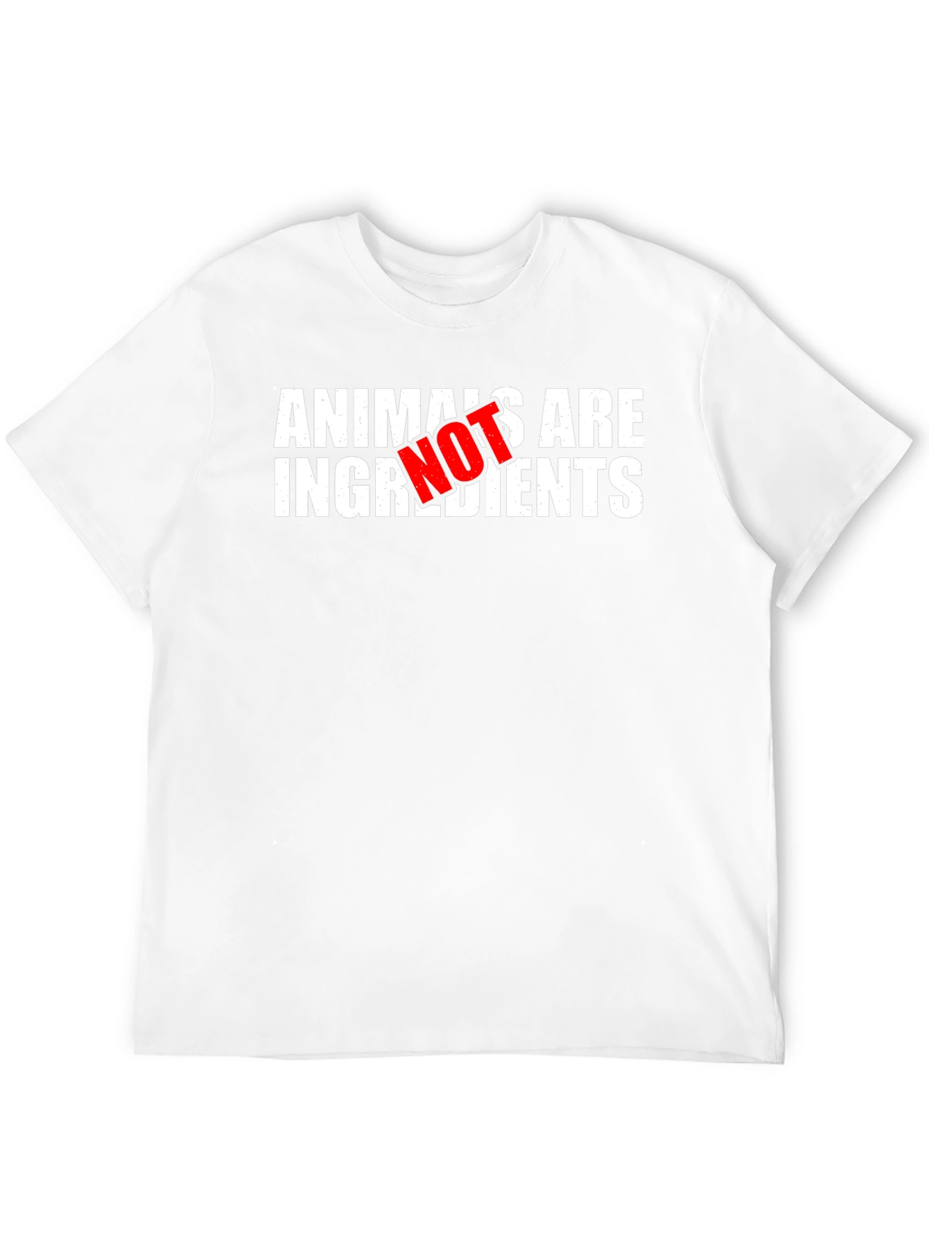 Animals Are Not Ingredients Vegan Statement T-Shirt