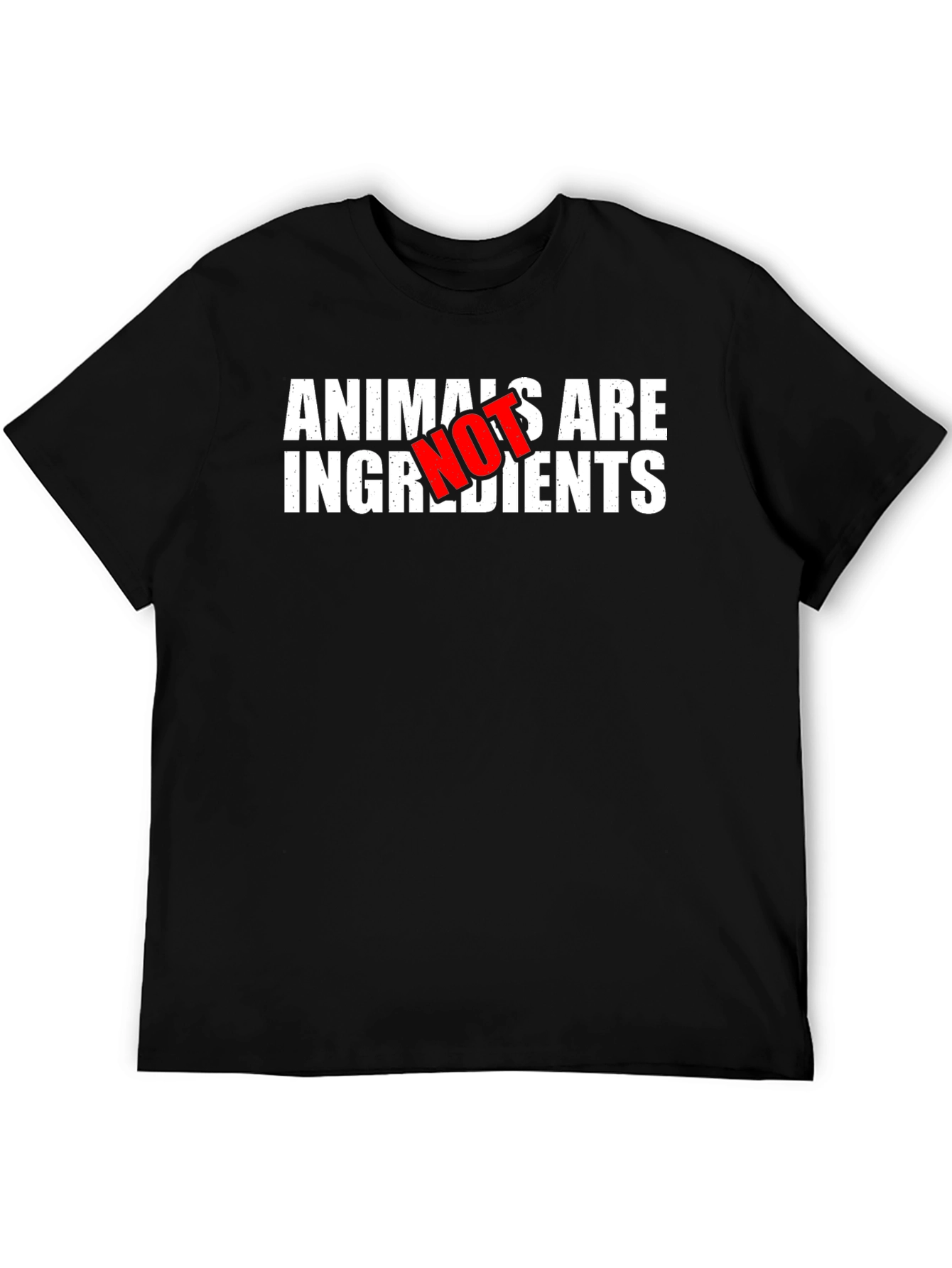 Animals Are Not Ingredients Vegan Statement T-Shirt