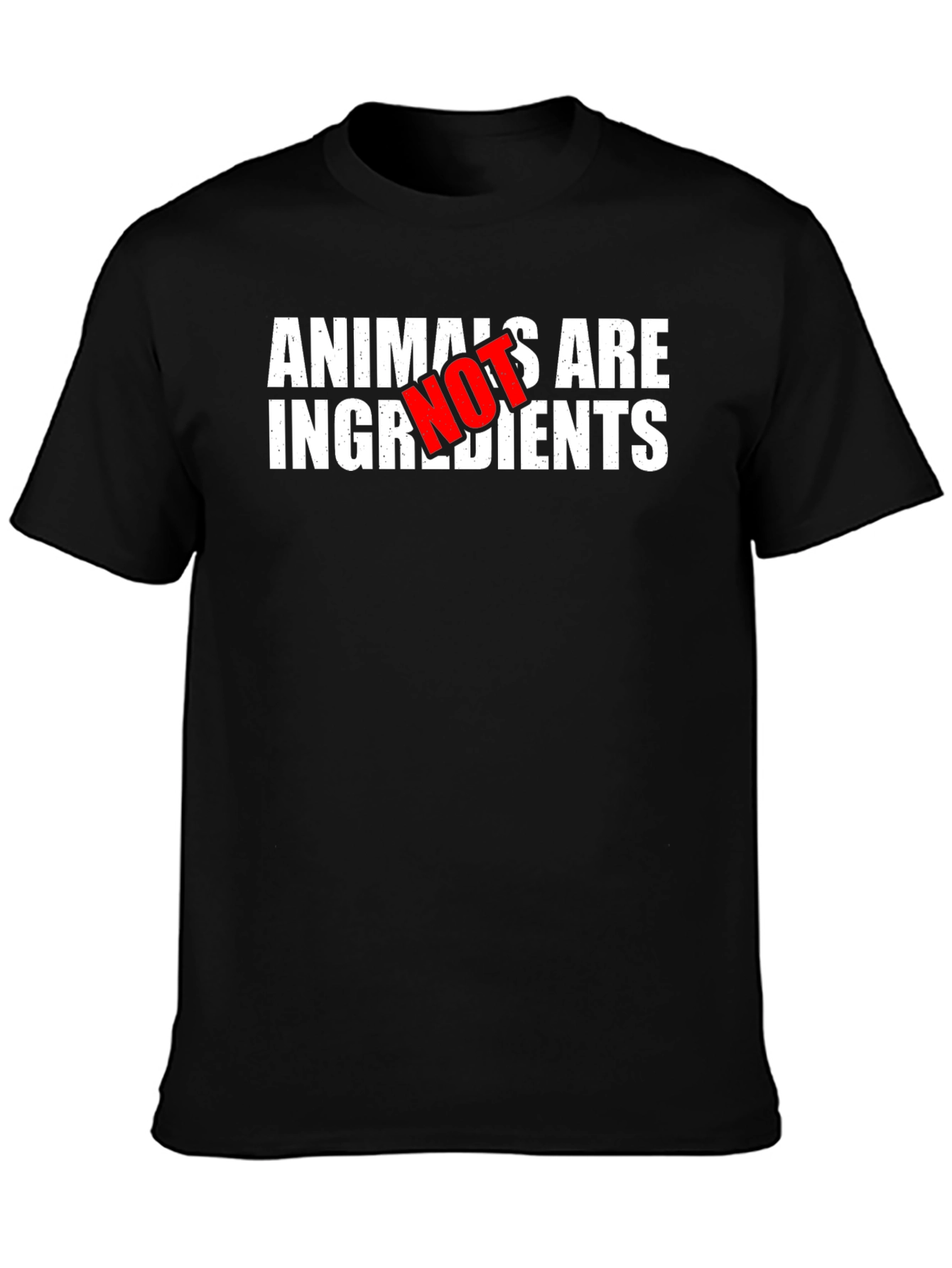Animals Are Not Ingredients Vegan Statement T-Shirt
