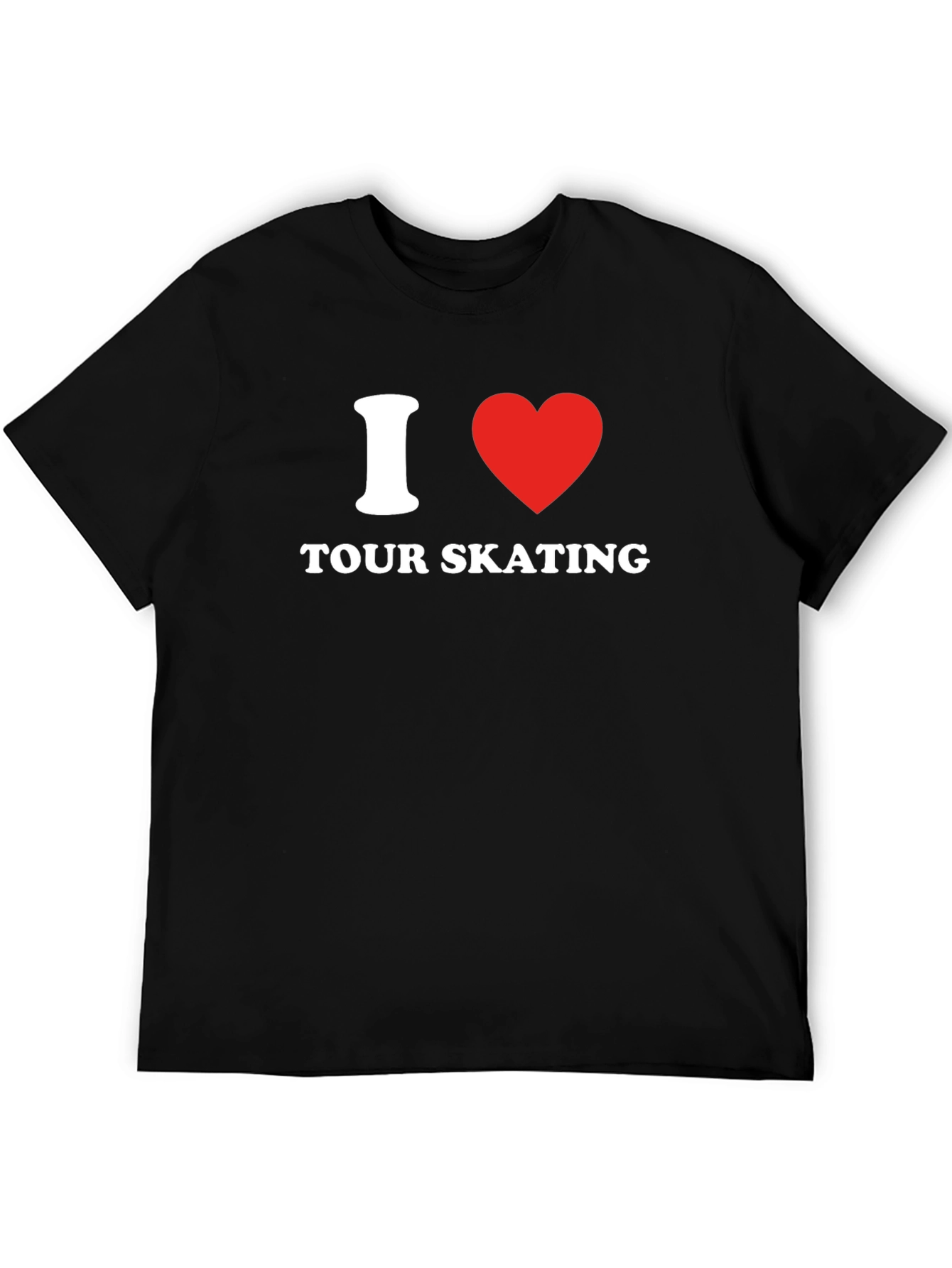 I Heart Tour Skating Graphic T-Shirt - Black