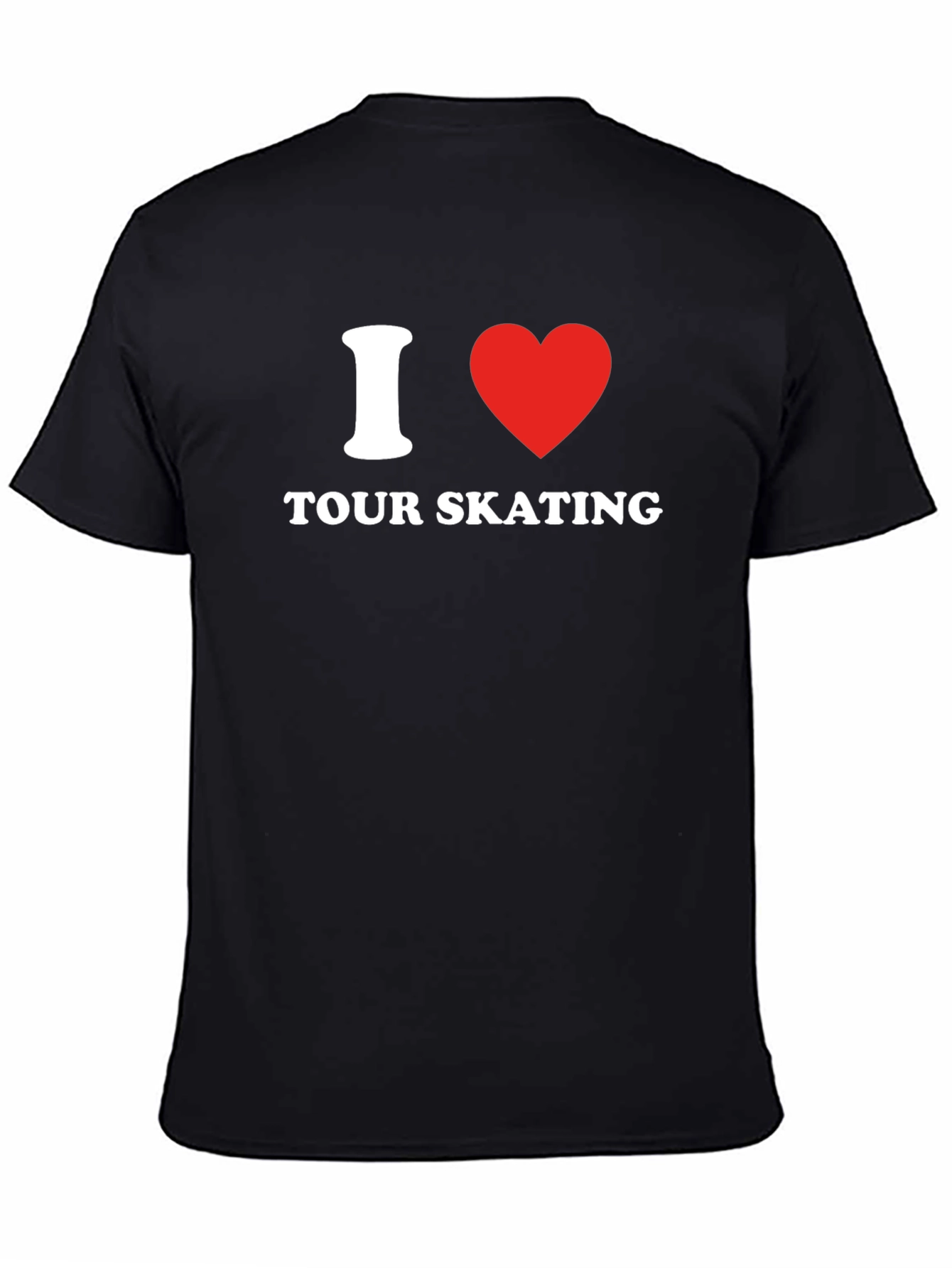 I Heart Tour Skating Graphic T-Shirt - Black