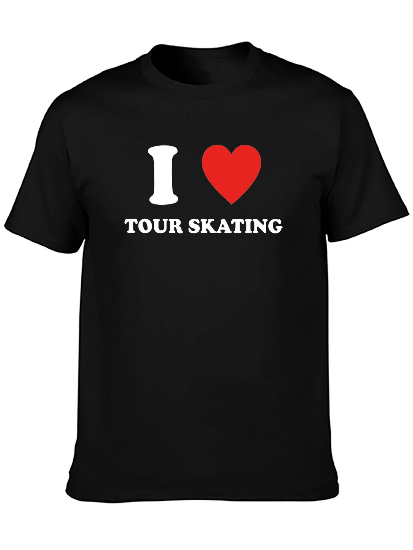 I Heart Tour Skating Graphic T-Shirt - Black