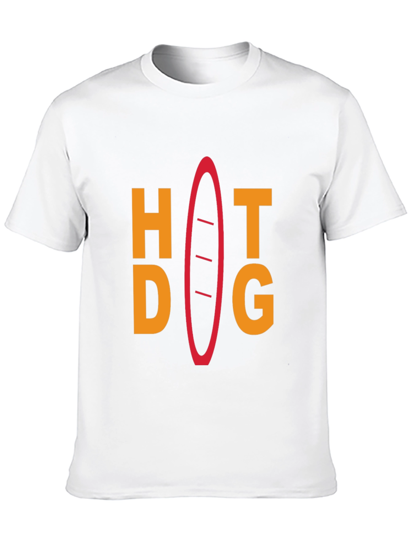 Hot Dog Graphic Tee - Unisex Black T-Shirt