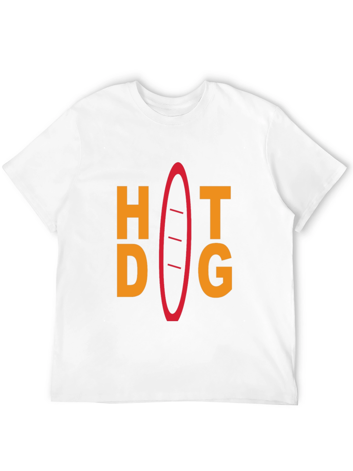 Hot Dog Graphic Tee - Unisex Black T-Shirt