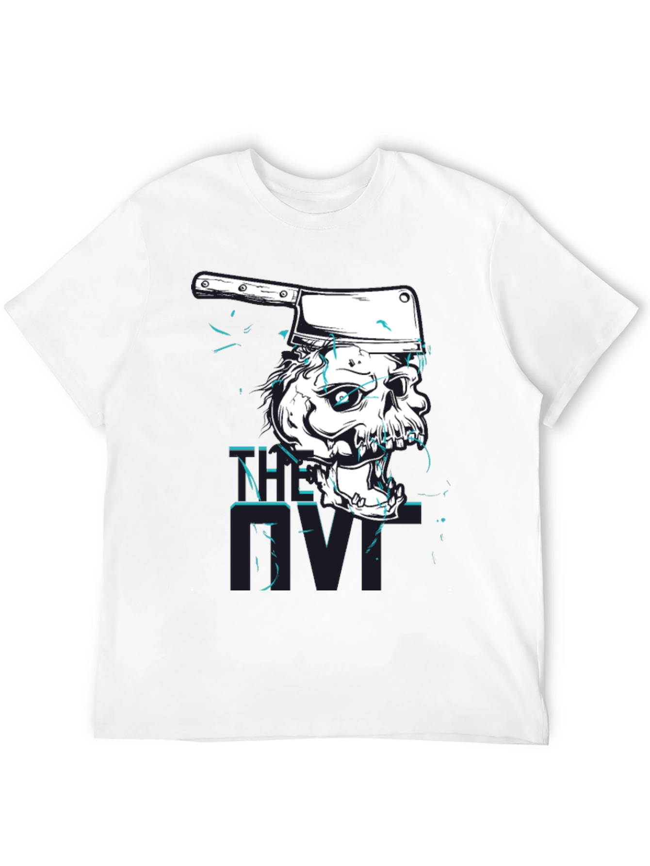 Skull Cleaver Graphic Tee - Edgy Style