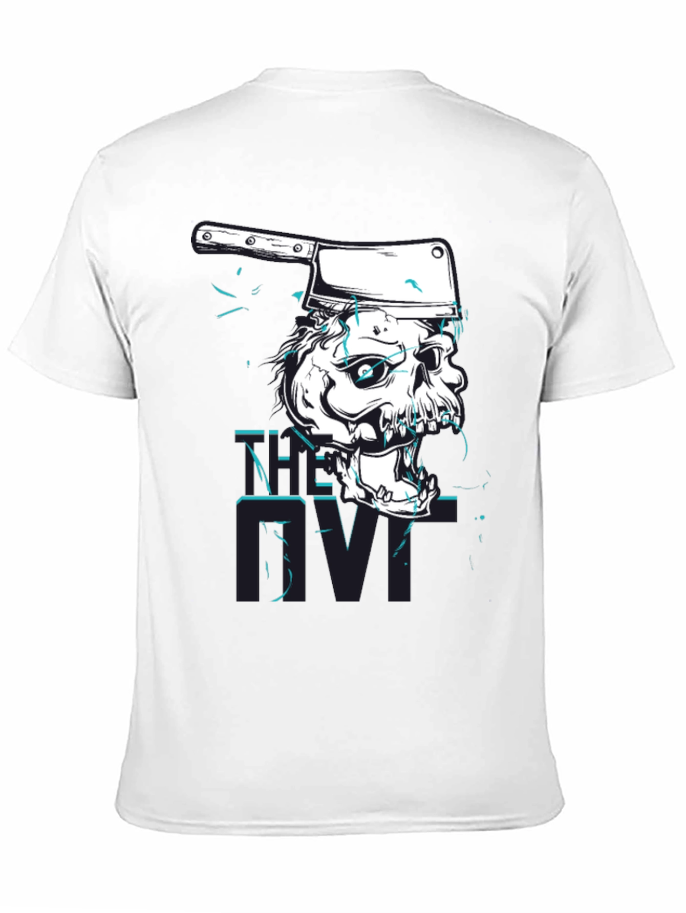 Skull Cleaver Graphic Tee - Edgy Style