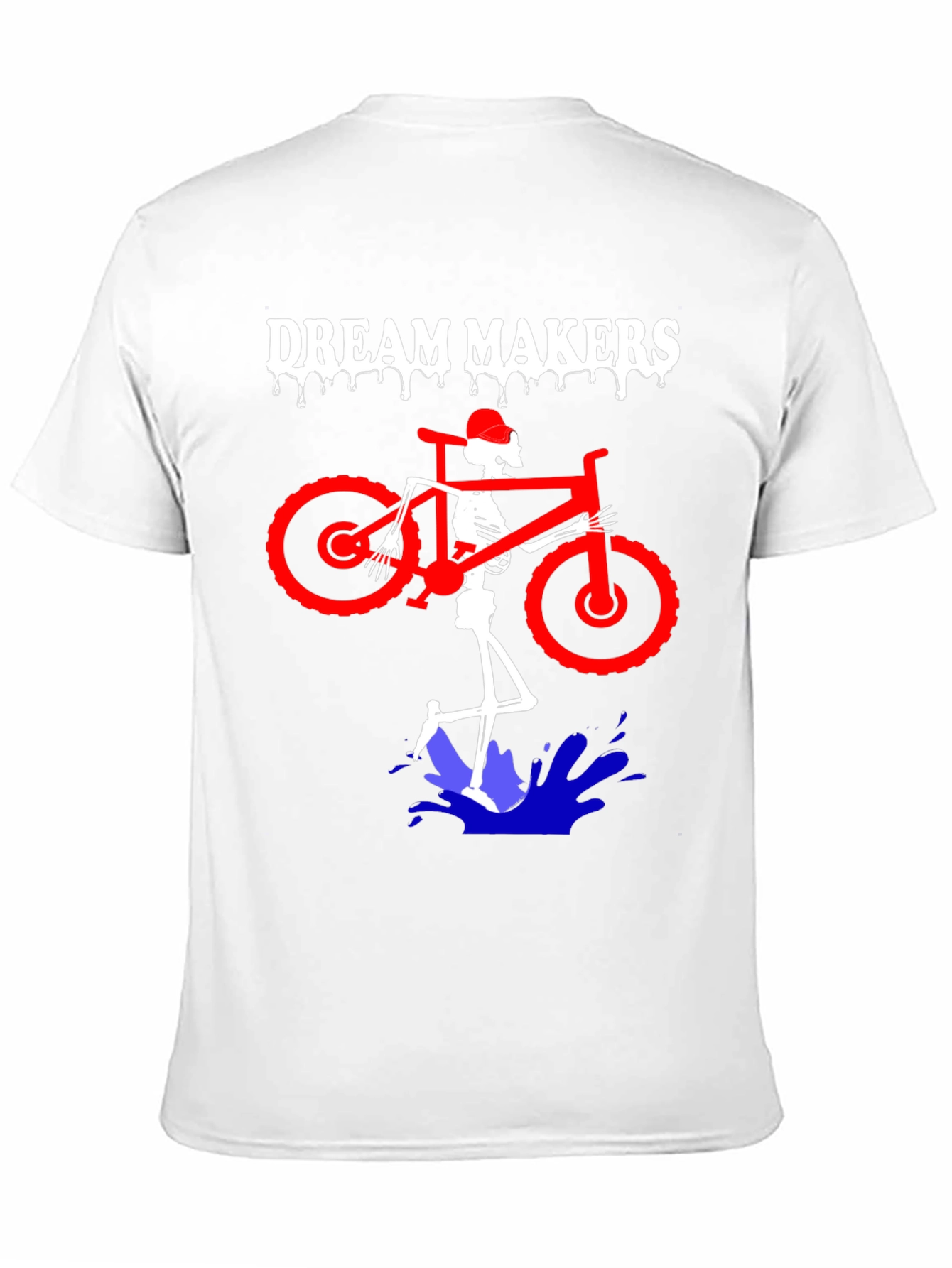 Dream Makers Skeleton Biker Graphic Tee