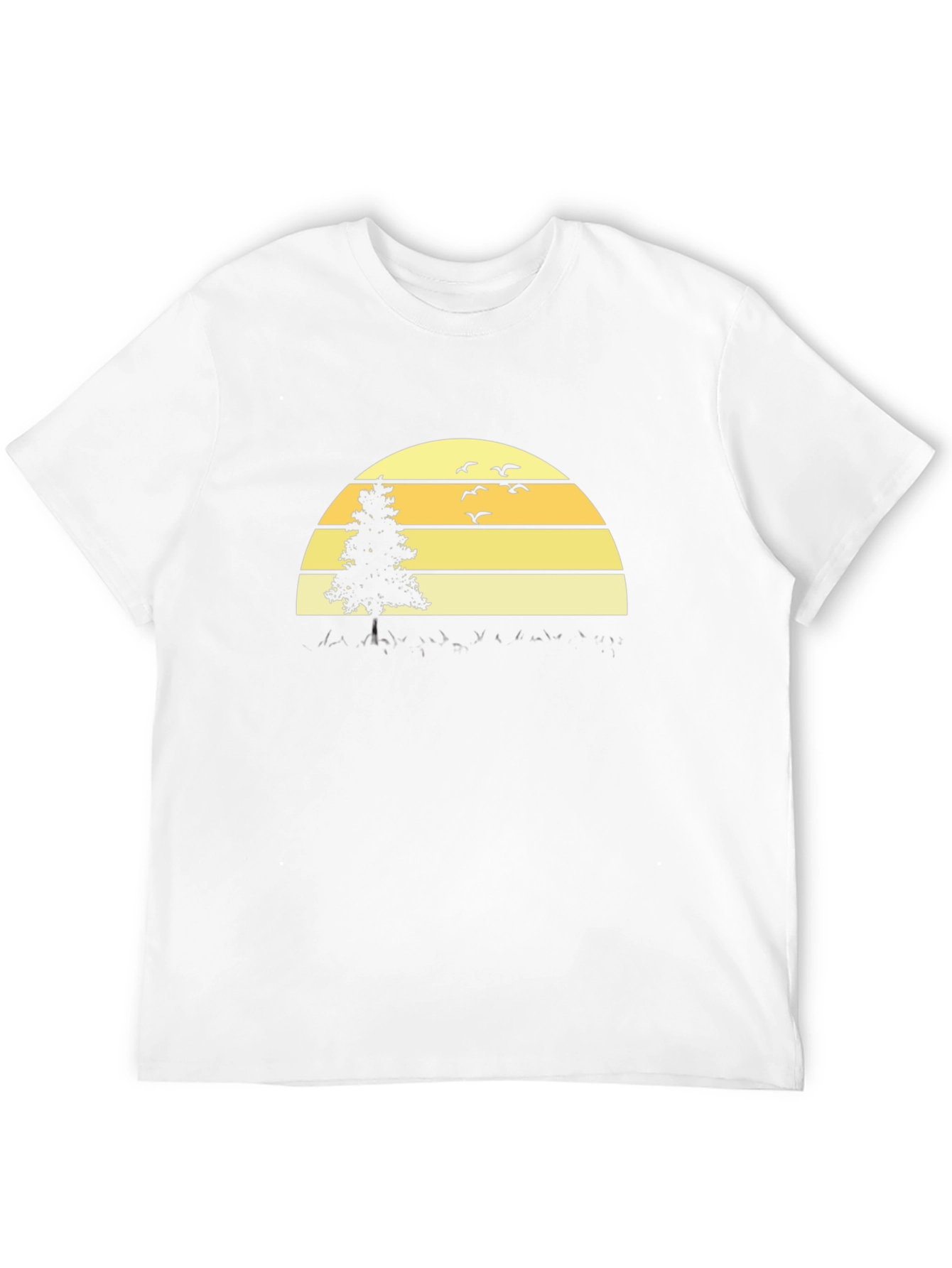 Sunset Tree Graphic Tee - Black