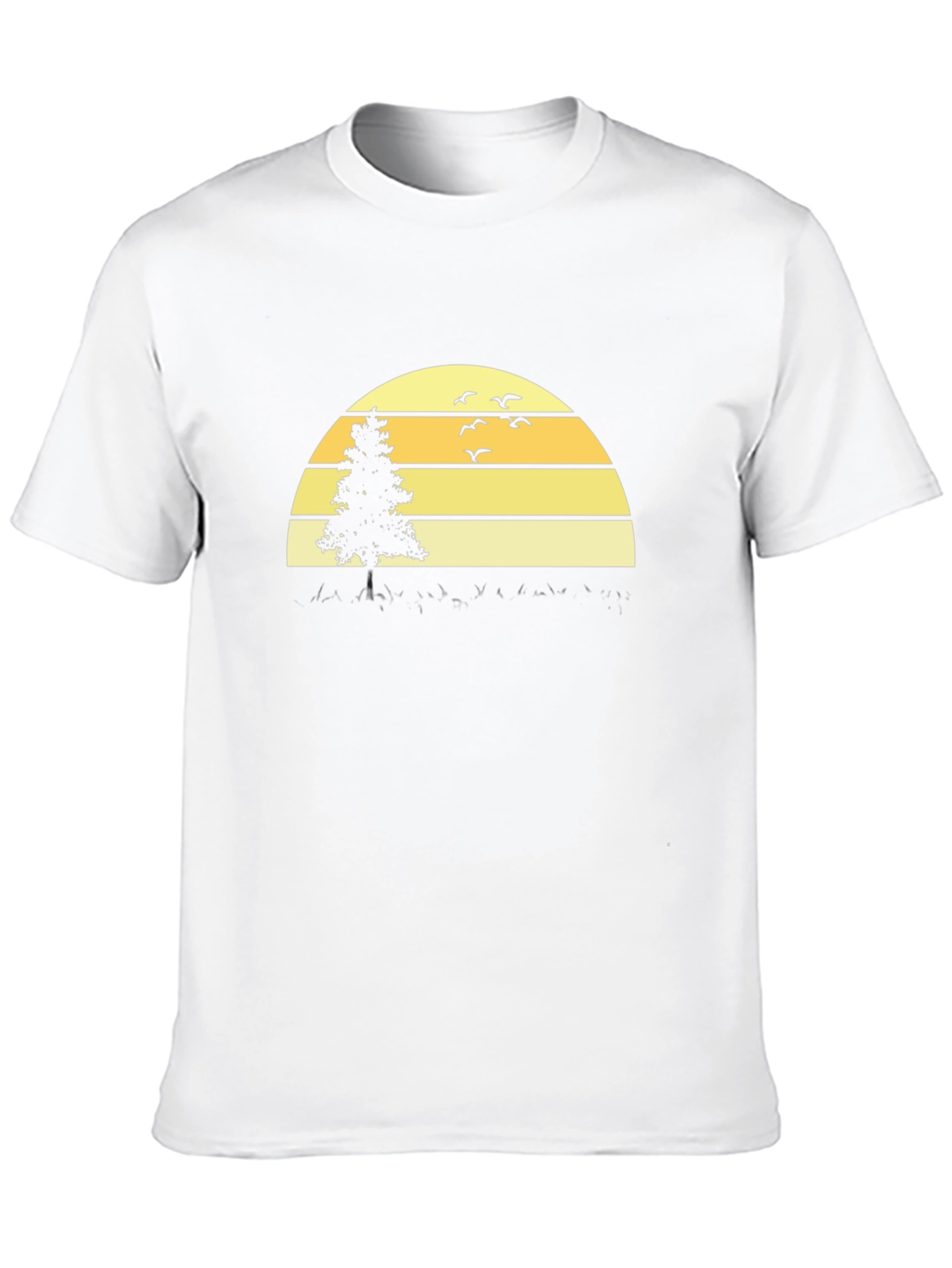 Sunset Tree Graphic Tee - Black
