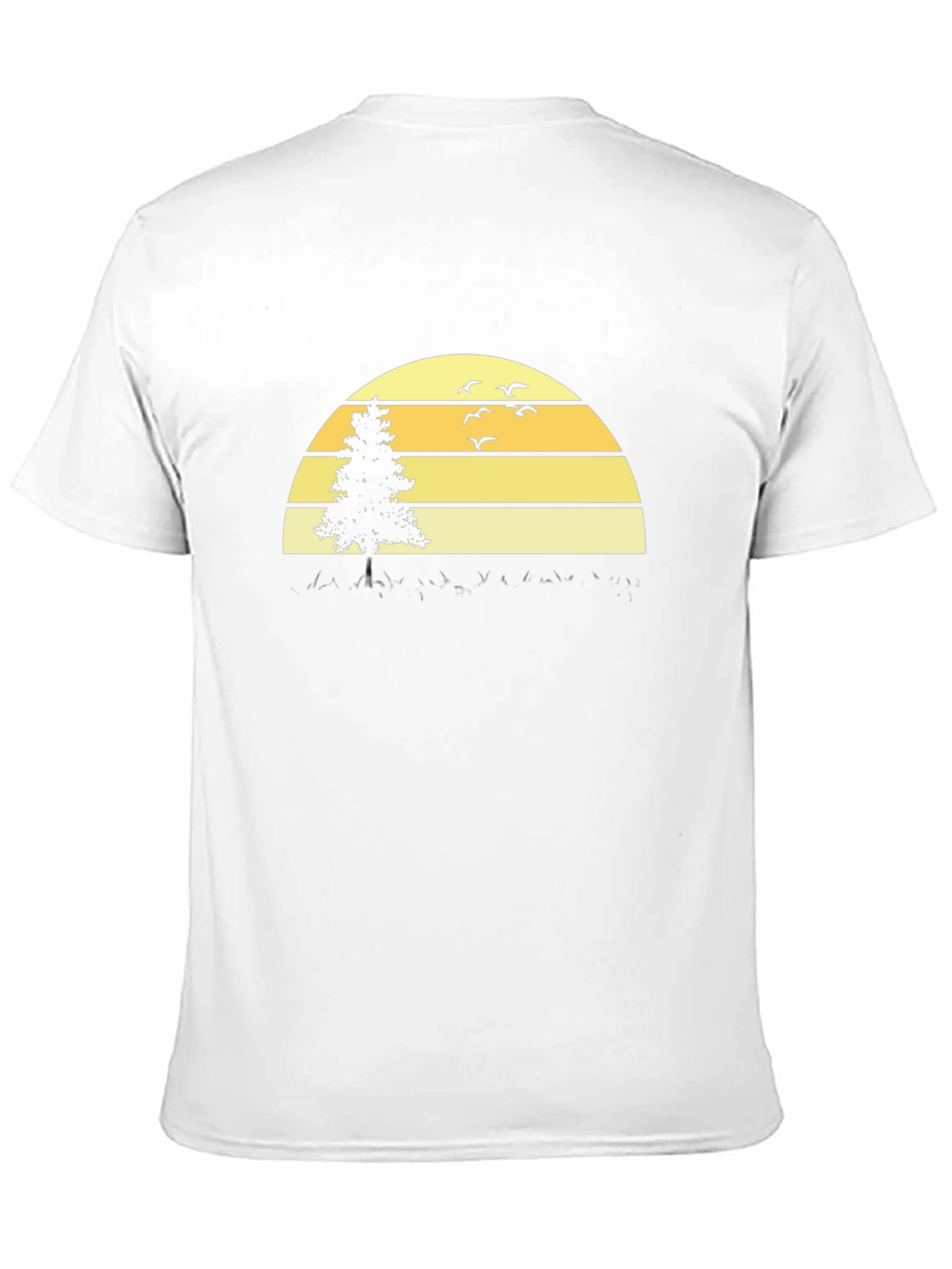 Sunset Tree Graphic Tee - Black