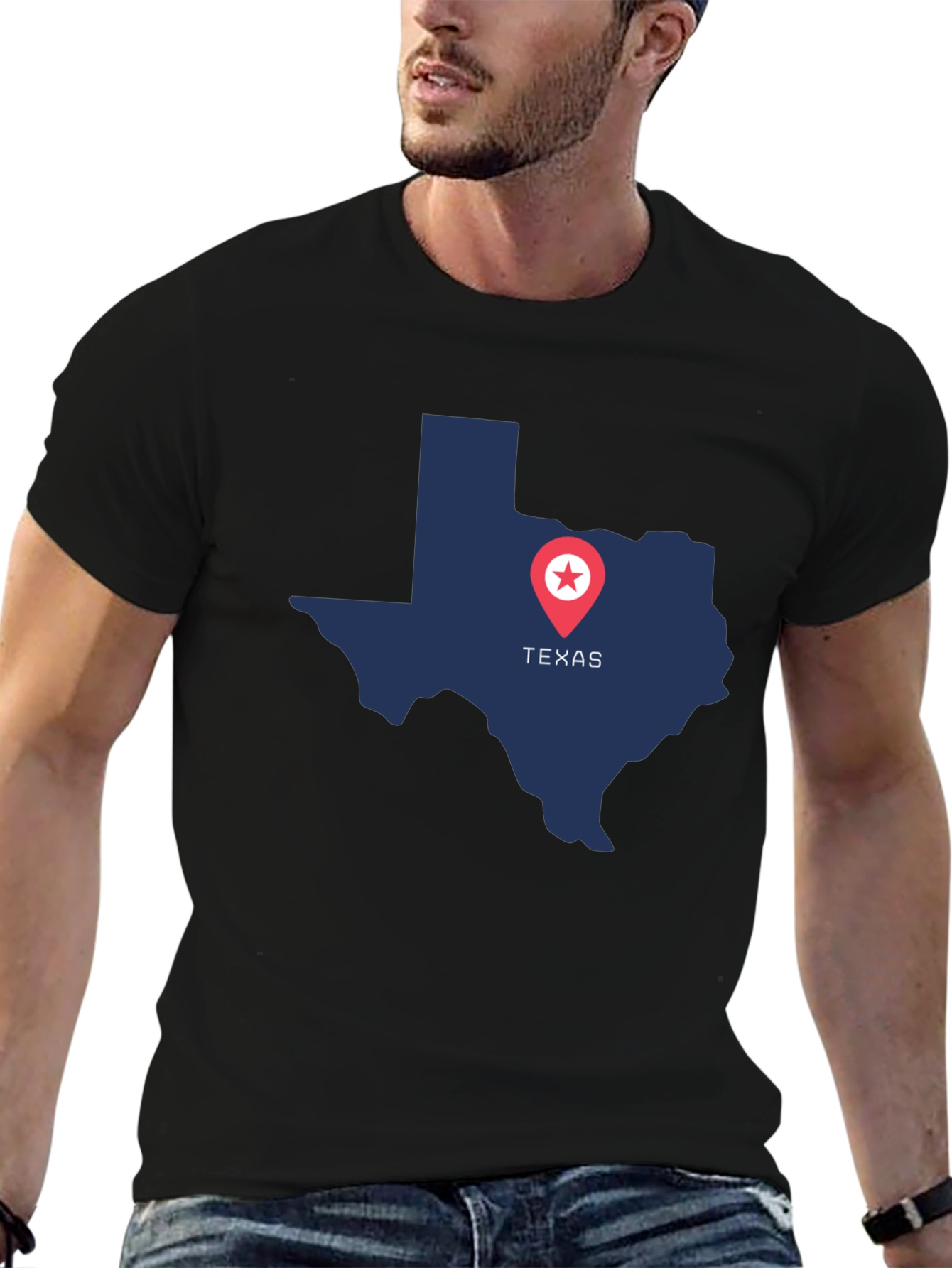 Texas Pride Graphic Tee - State Map Design