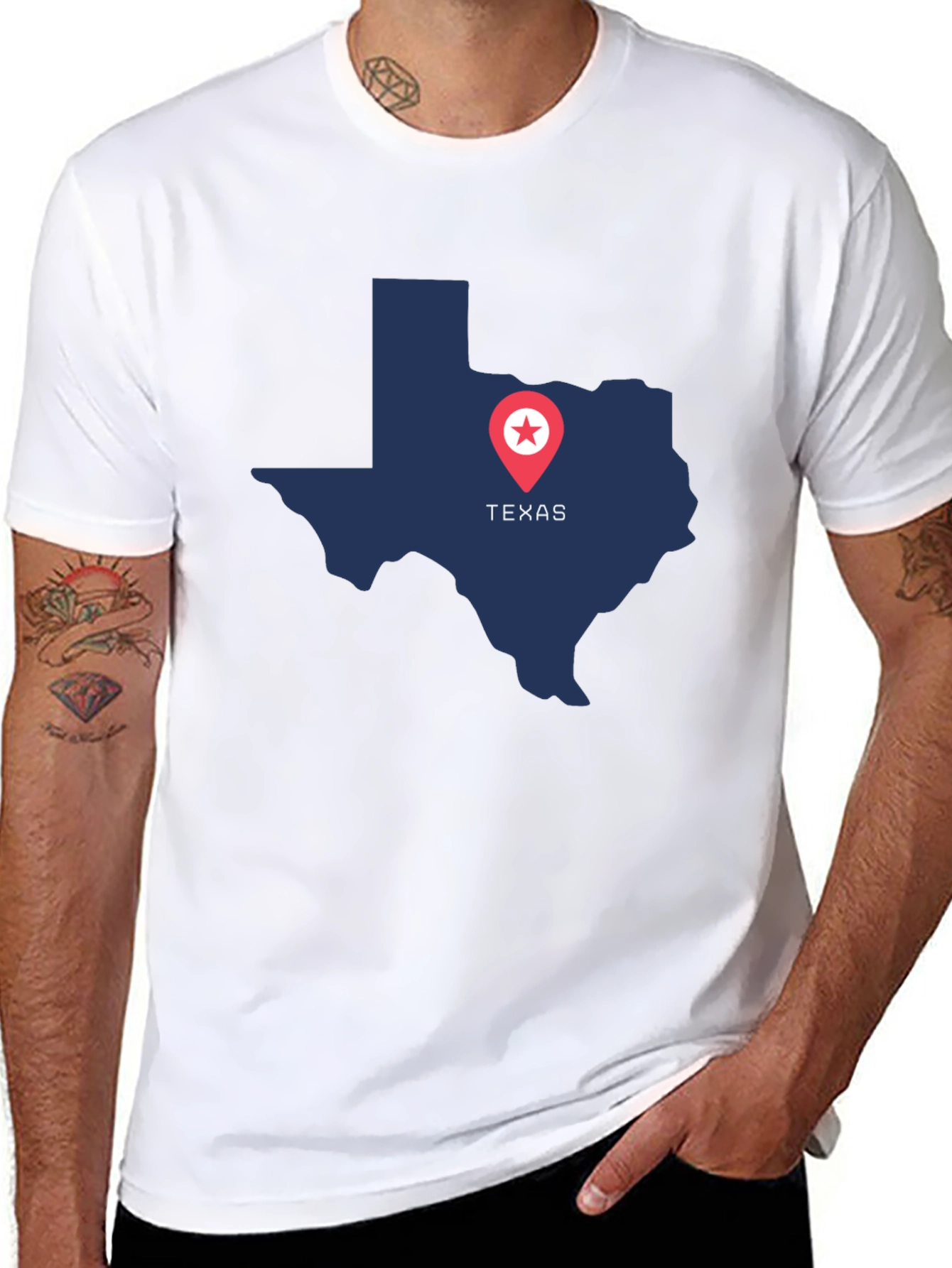 Texas Pride Graphic Tee - State Map Design
