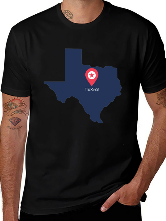 Texas Pride Graphic Tee - State Map Design