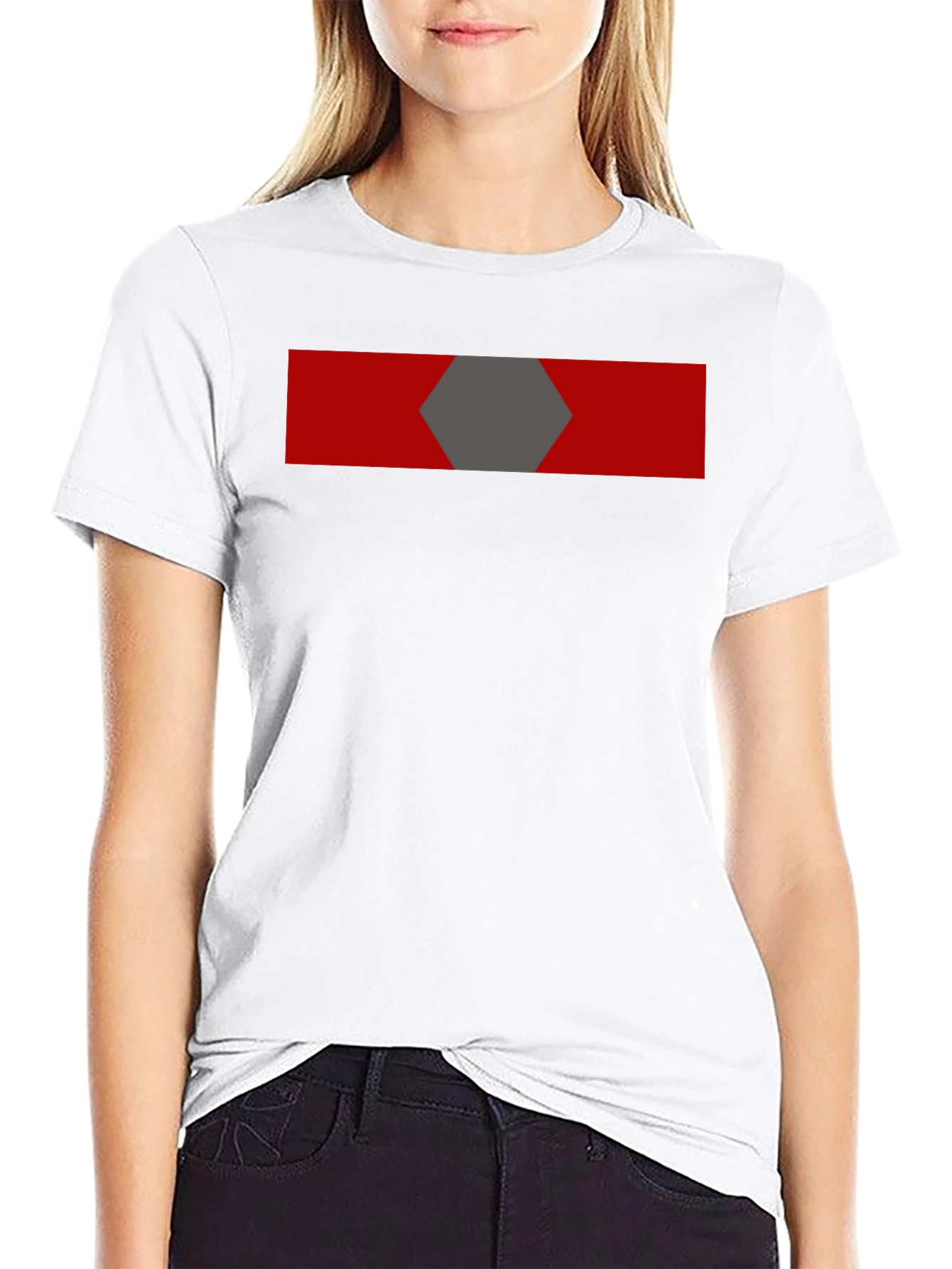 Geometric Graphic Tee - Black
