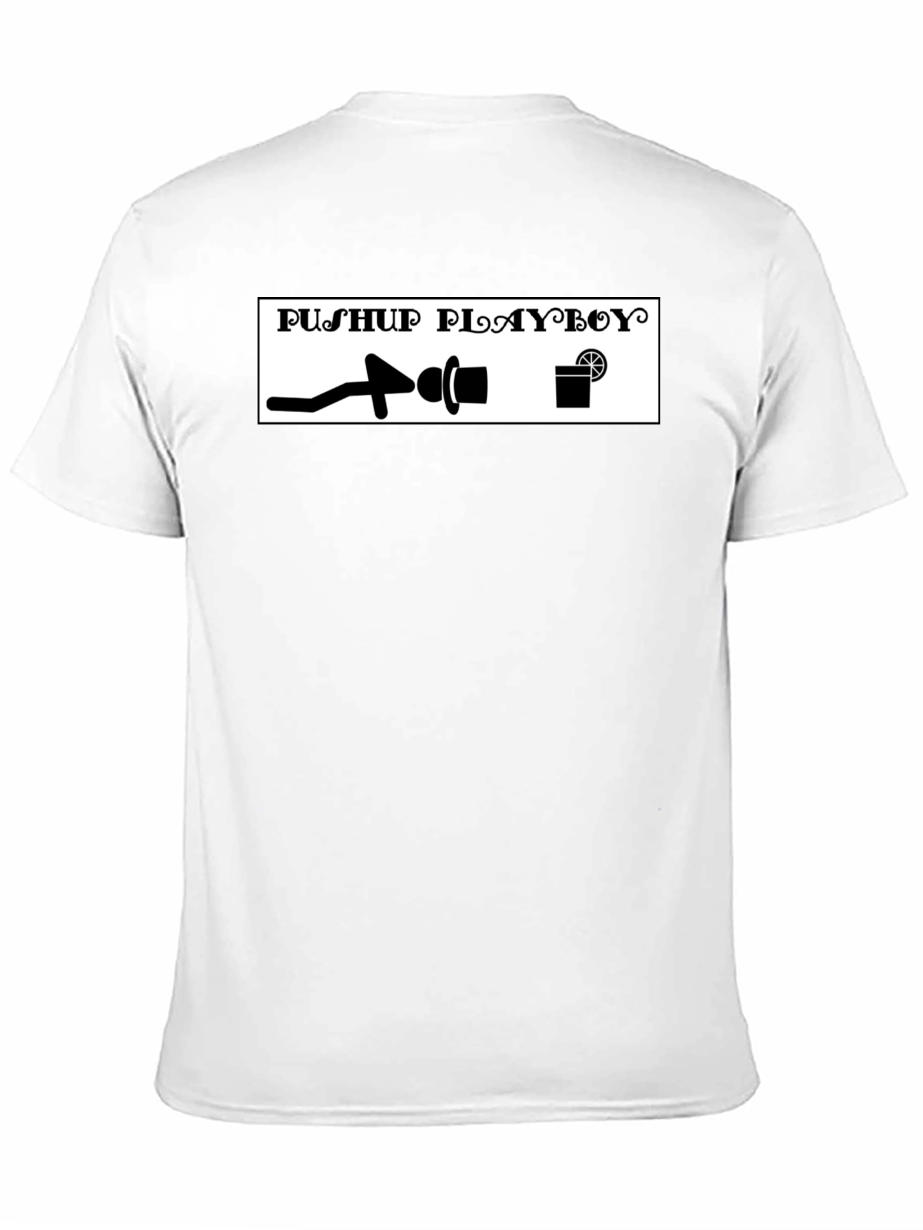 Pushup Playboy T-Shirt - Black Graphic Tee