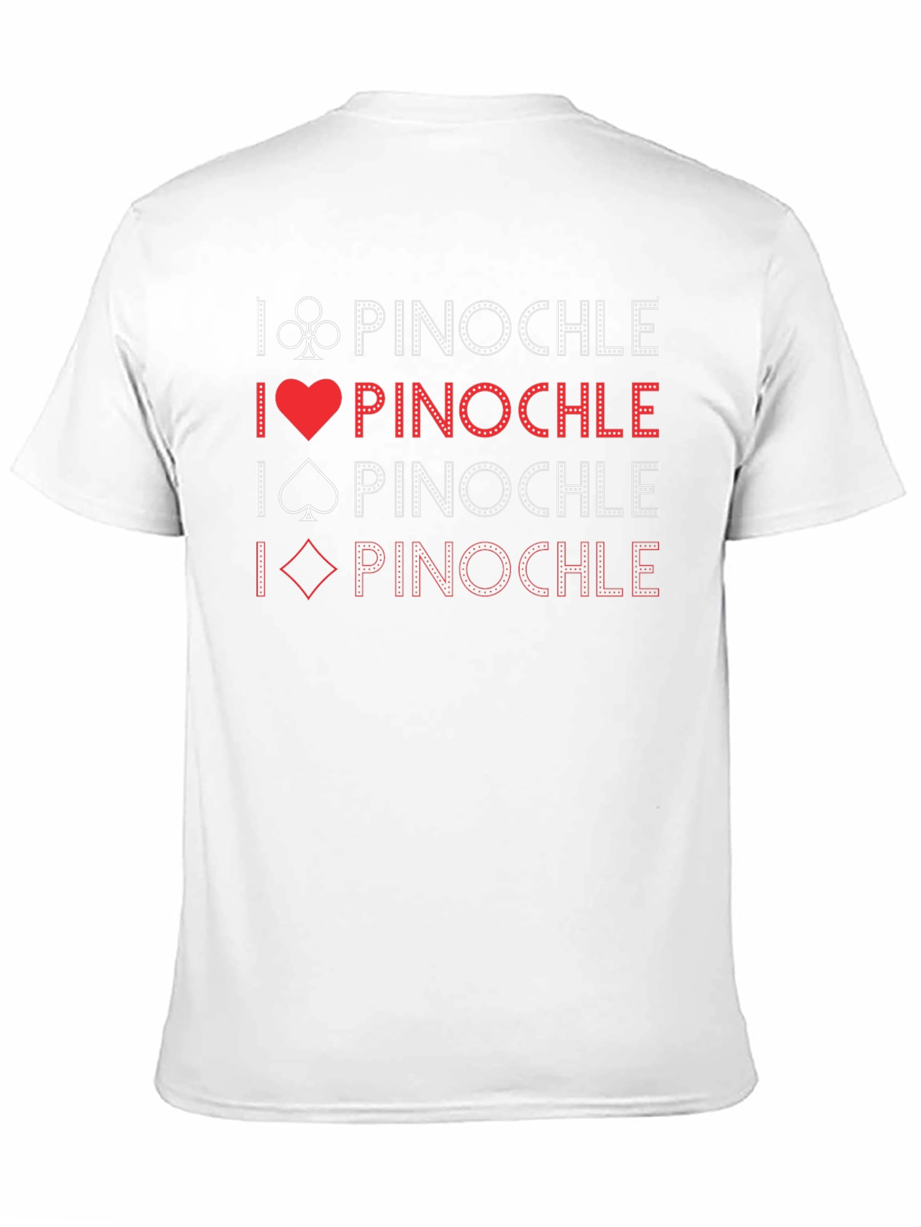 I Love Pinochle T-Shirt: Card Game Enthusiast Apparel