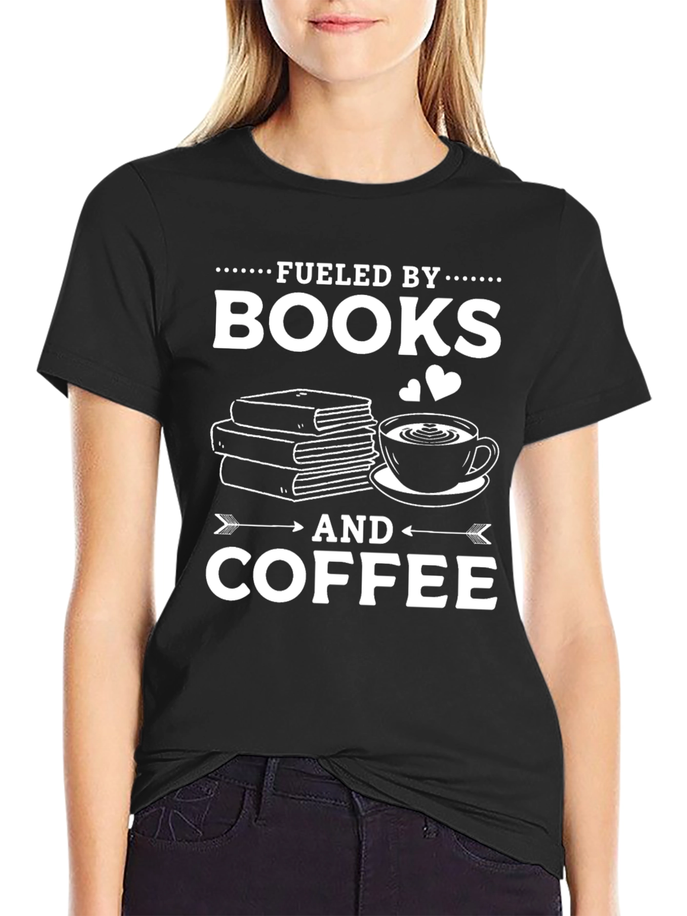 Fueled by Books and Coffee T-Shirt